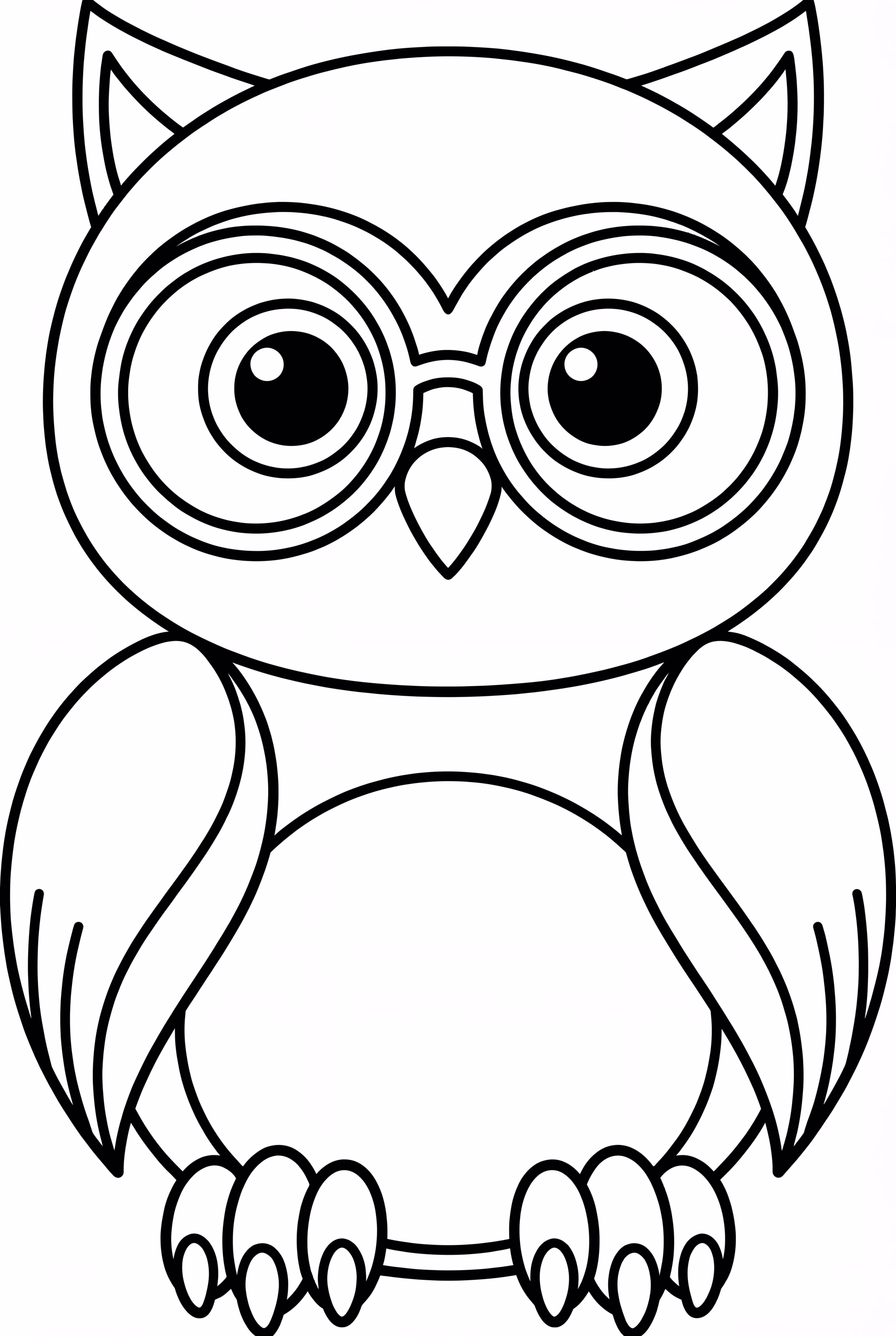 A Friendly Back To School Owl With Glasses
