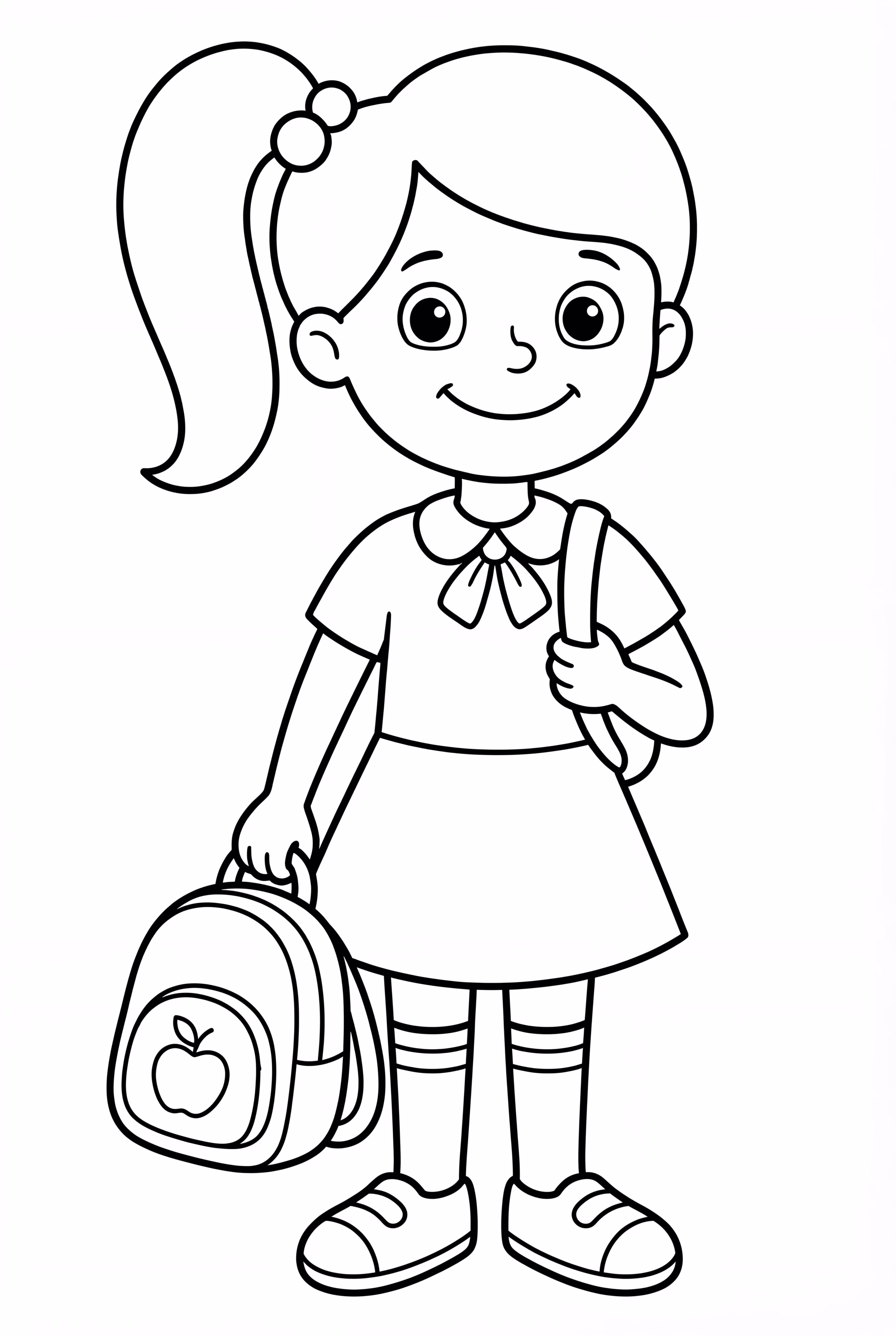 A Girl's First Day Of School