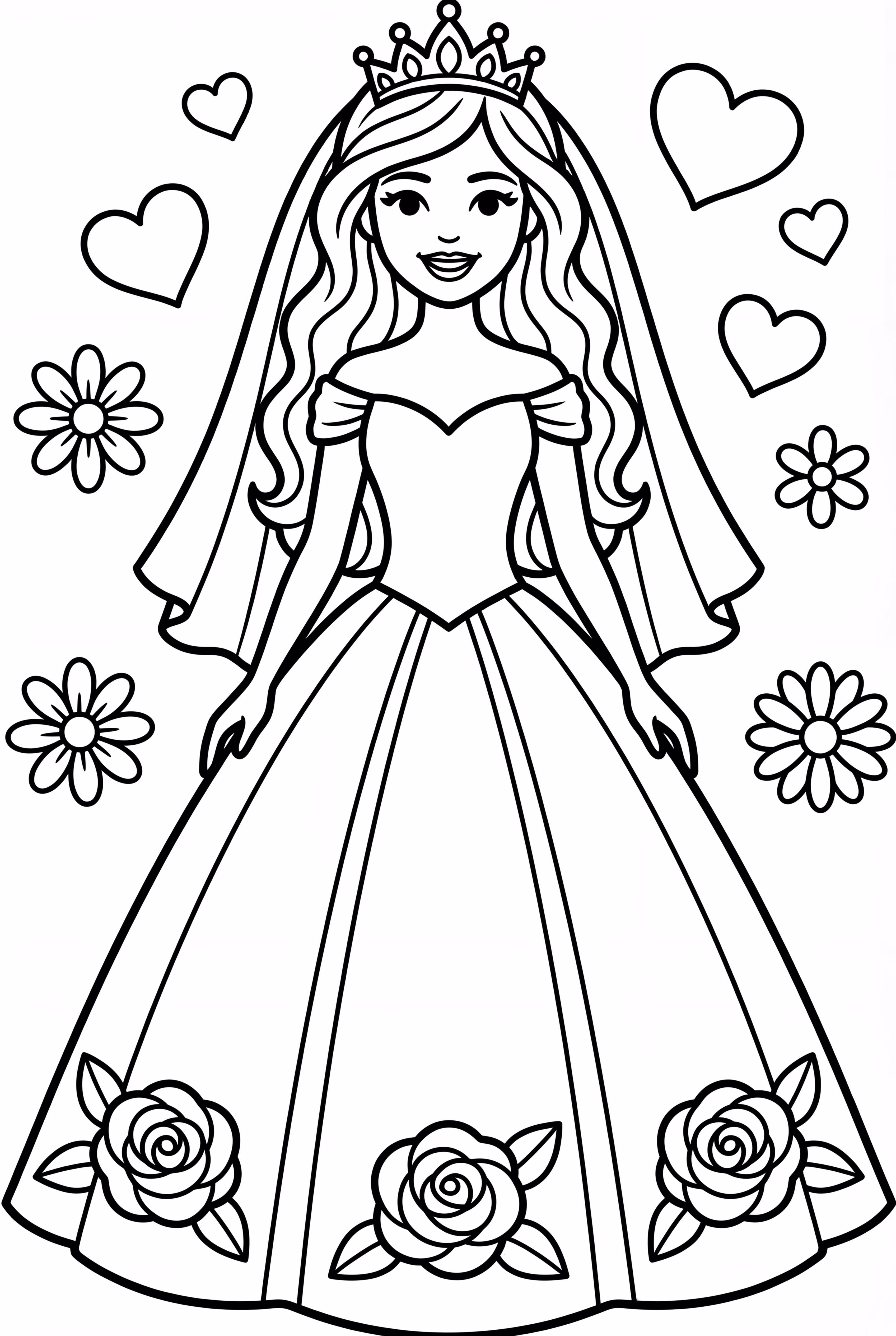 화려한 바비 패션 웨딩드레스