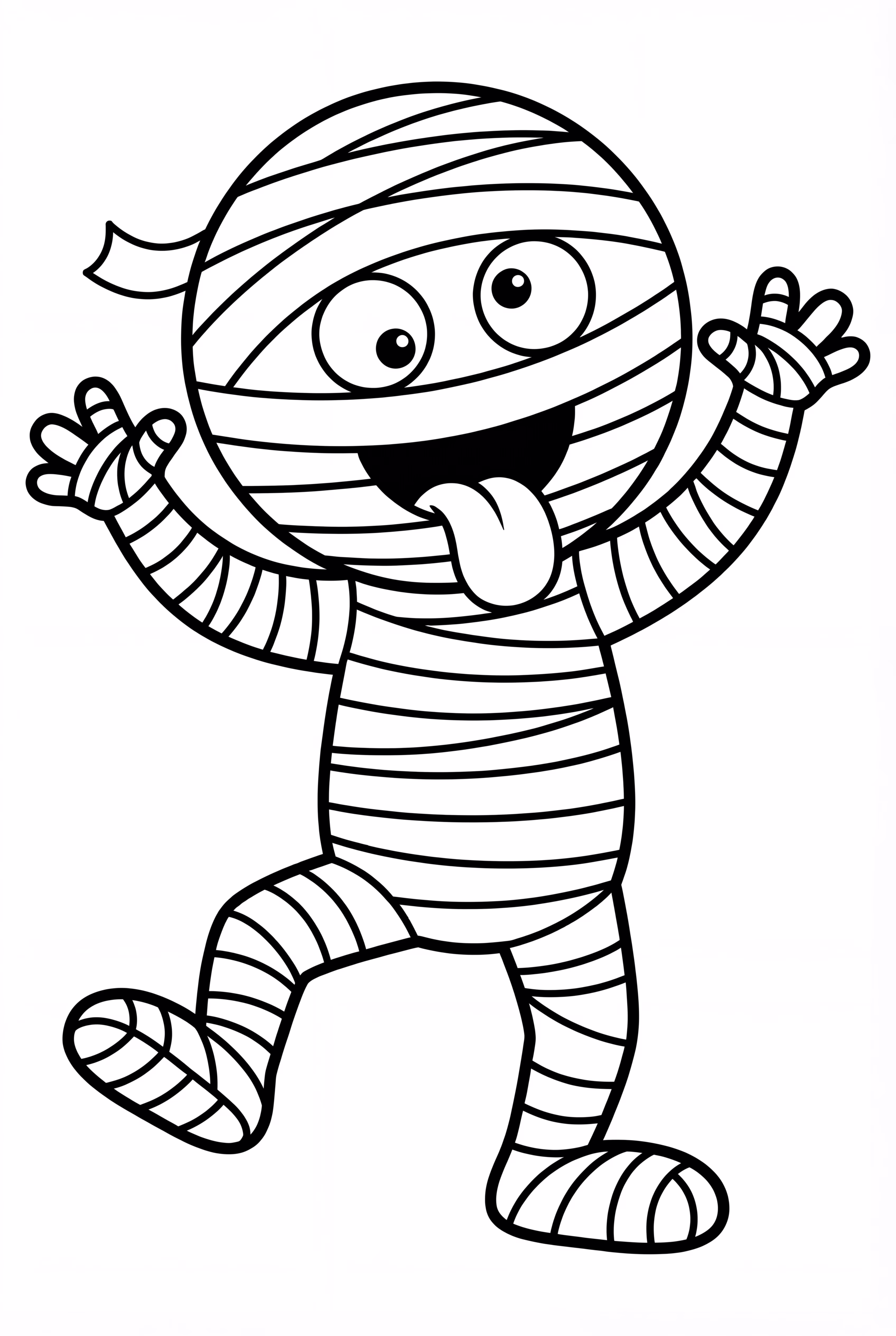 A Goofy Mummy Making A Face