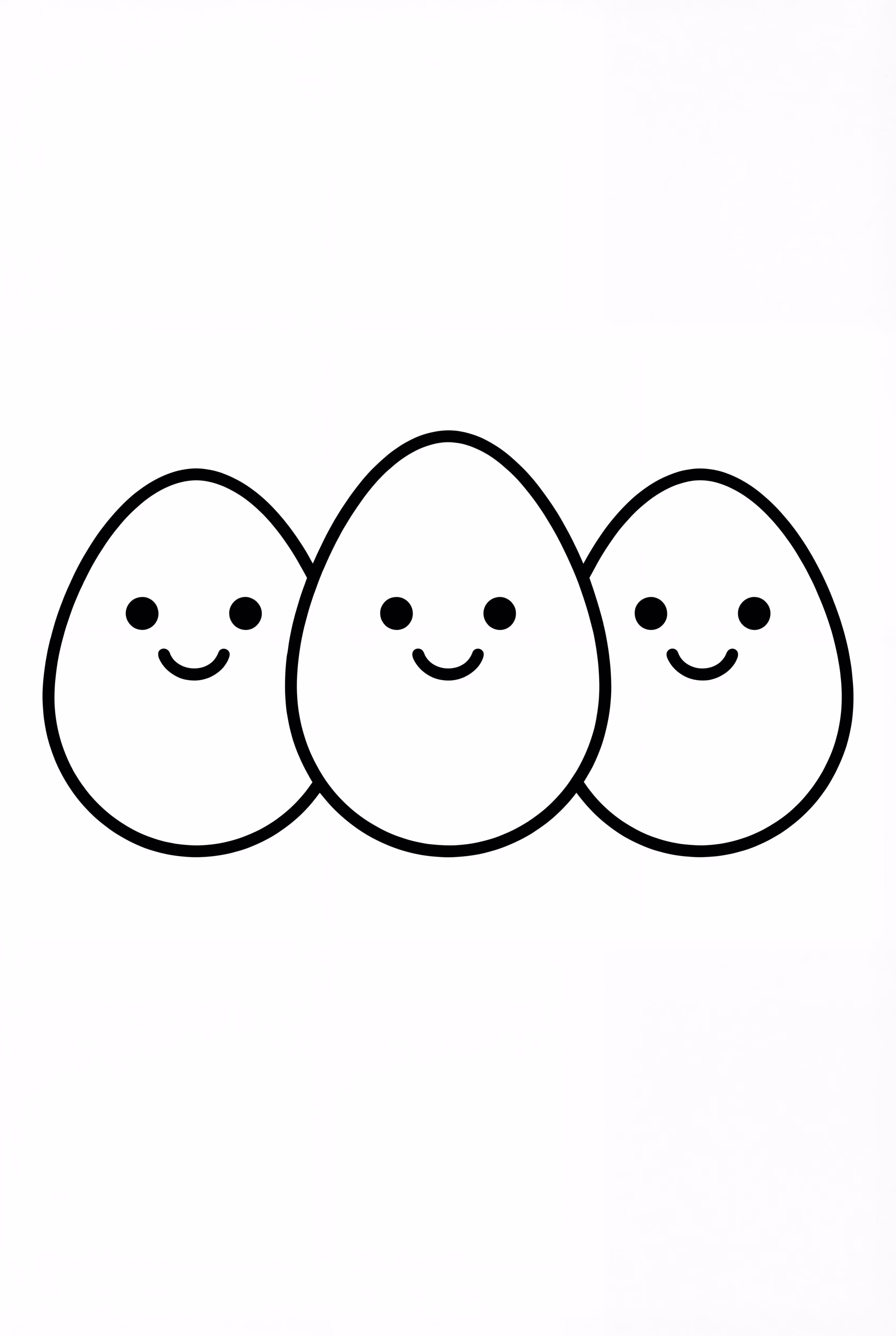 A Group Of Three Eggs