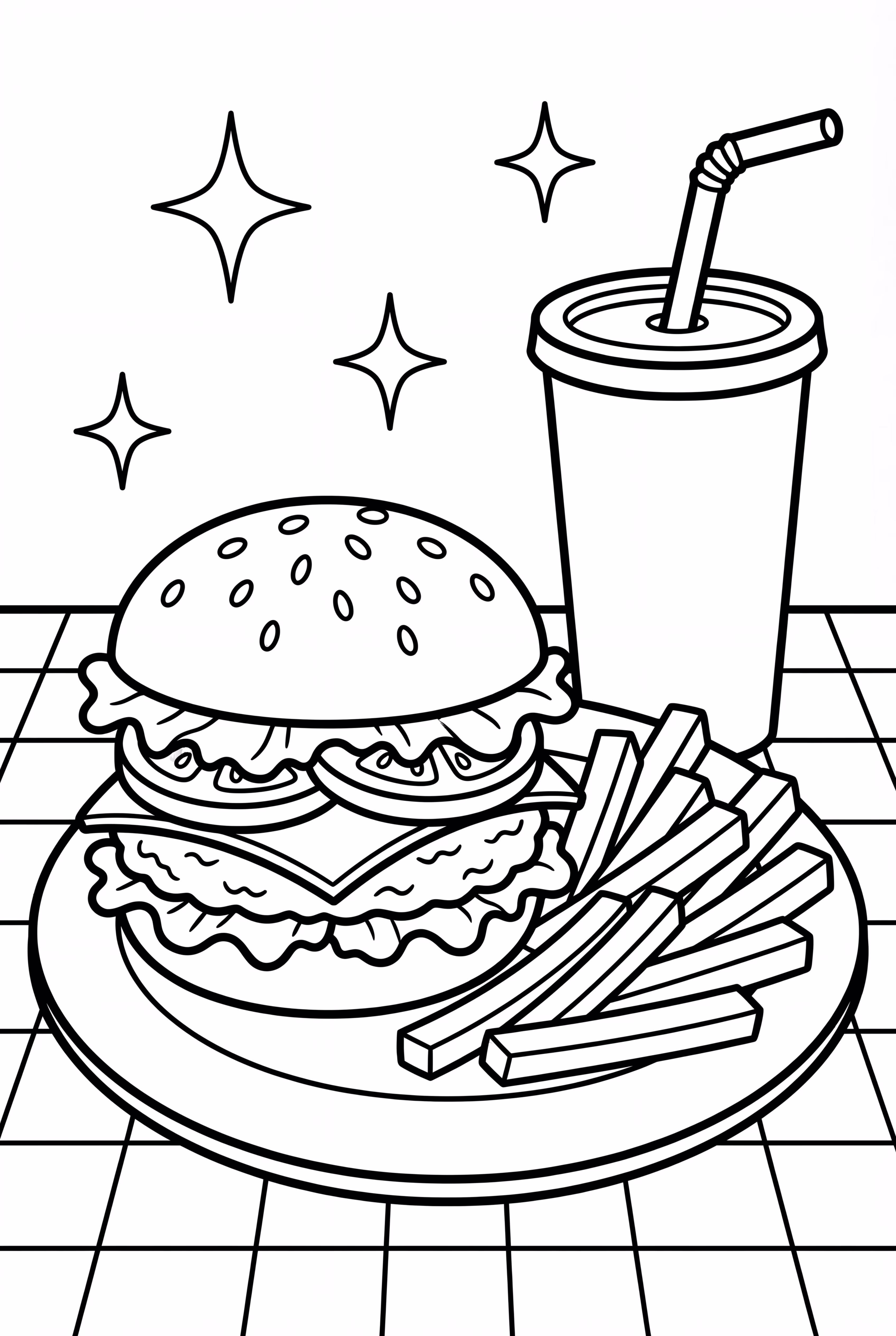 餐盤上的漢堡餐