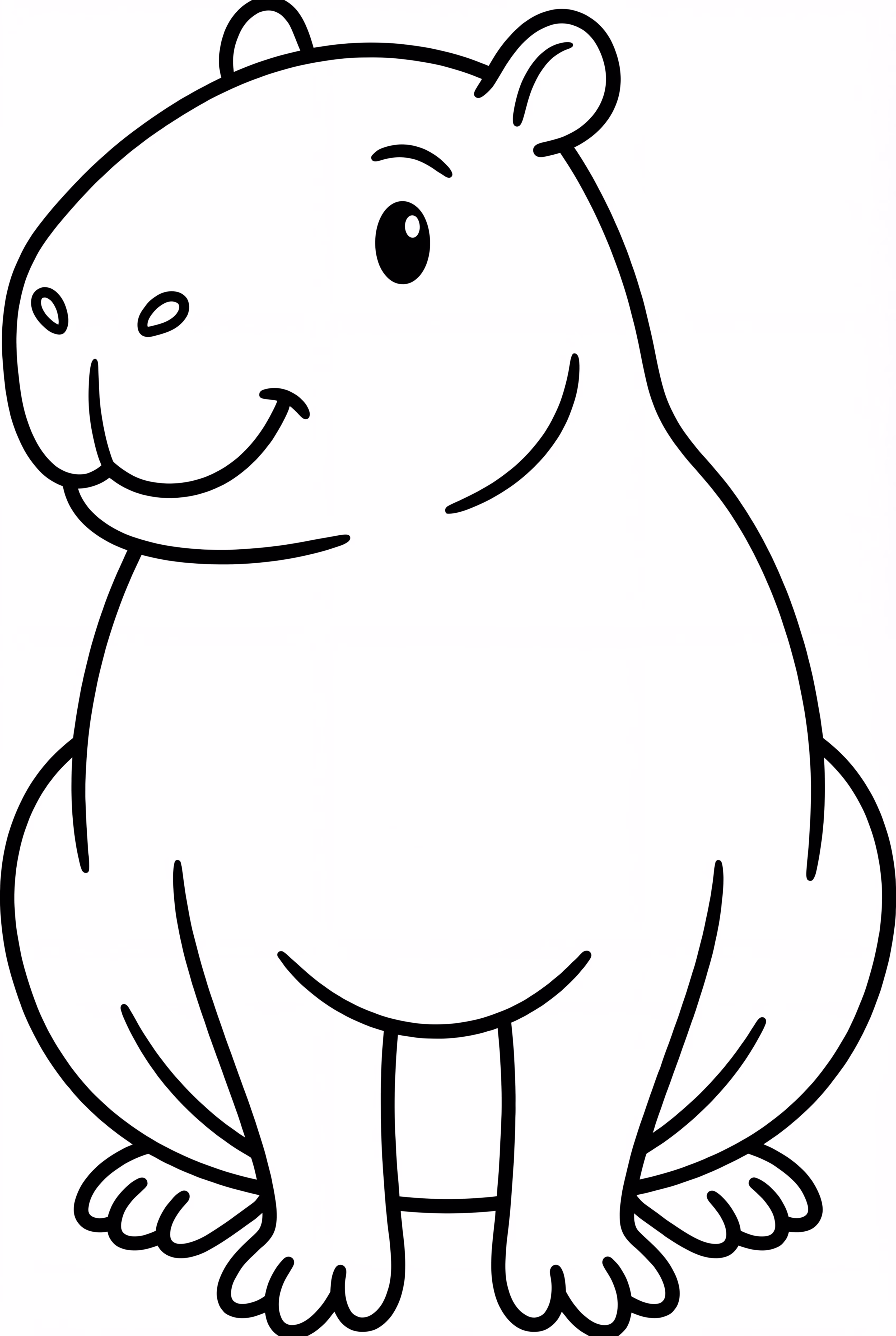 A Happy Capybara Smiling