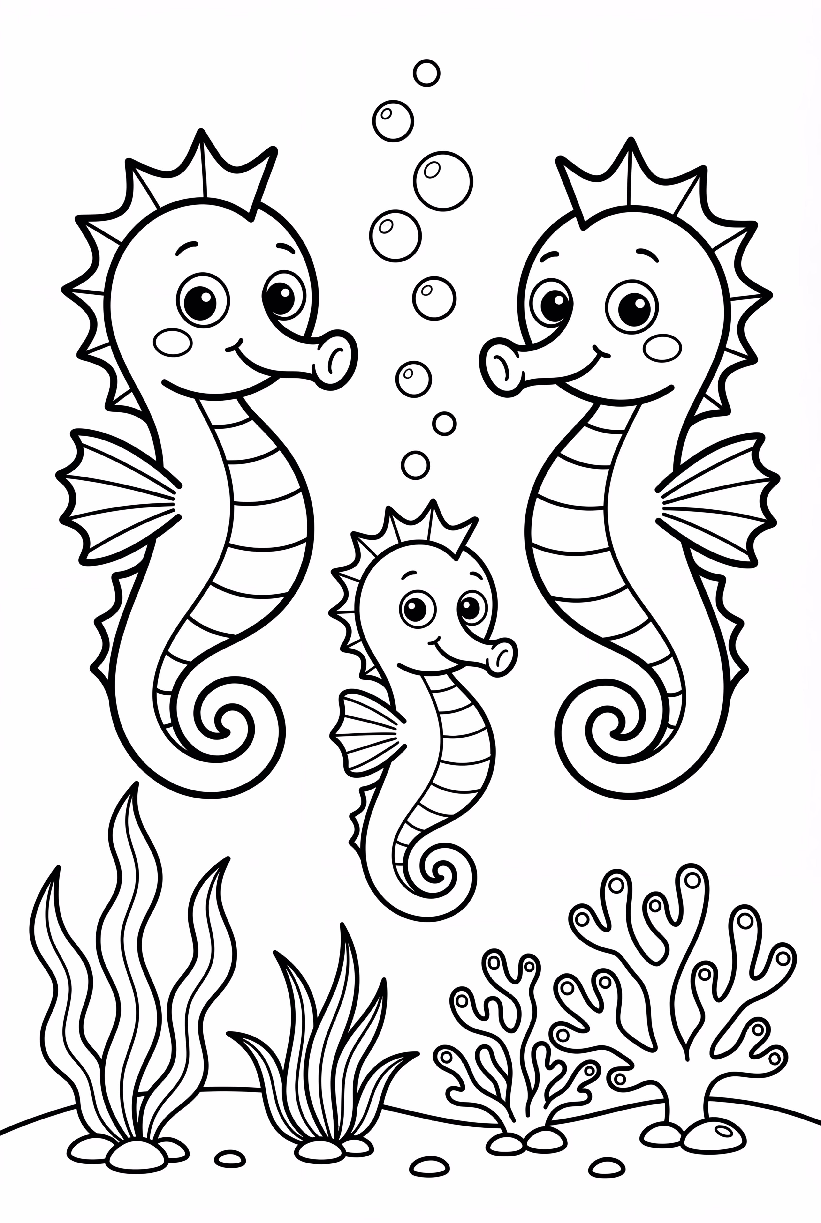 행복한 해마 가족