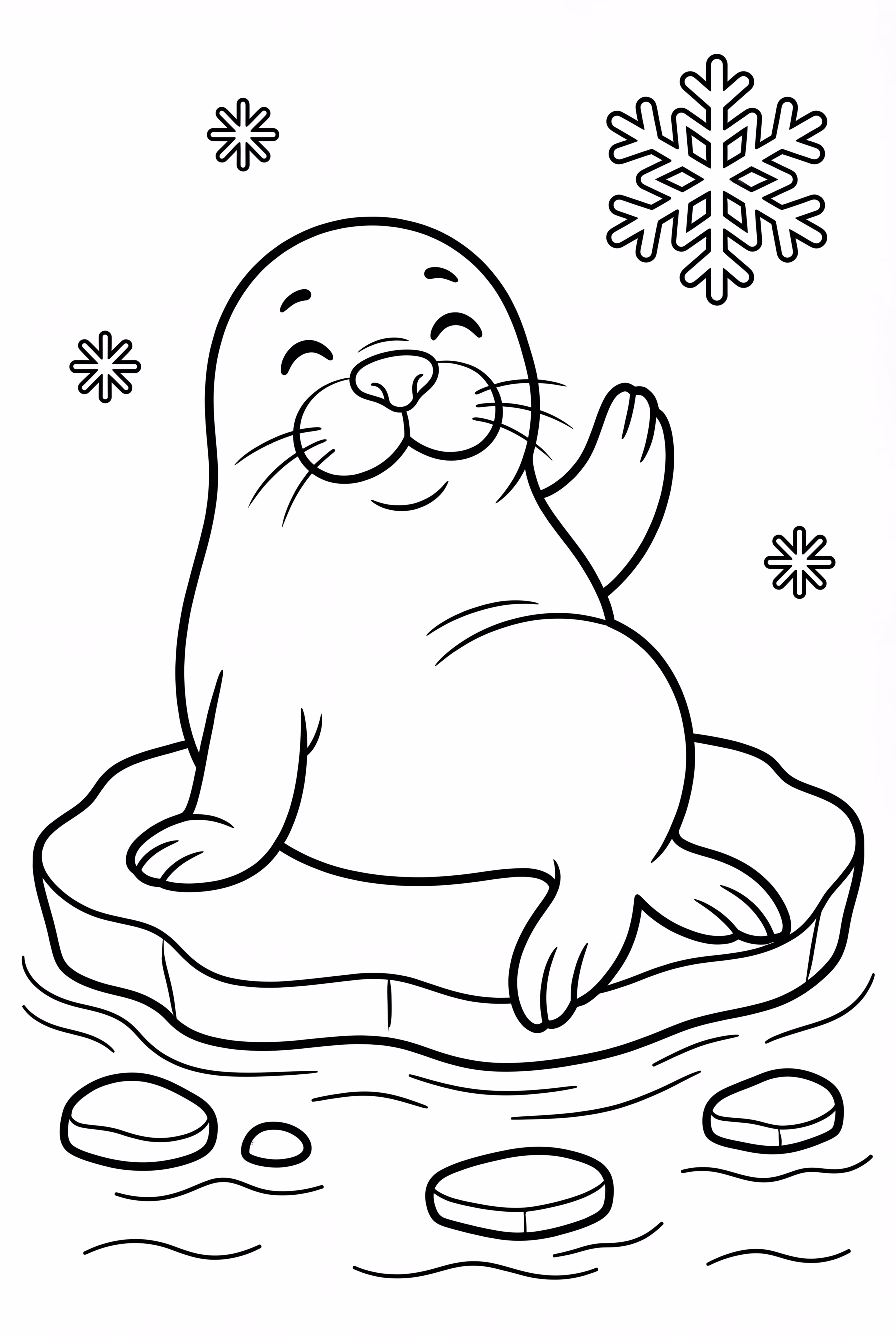 一只快乐的海豹