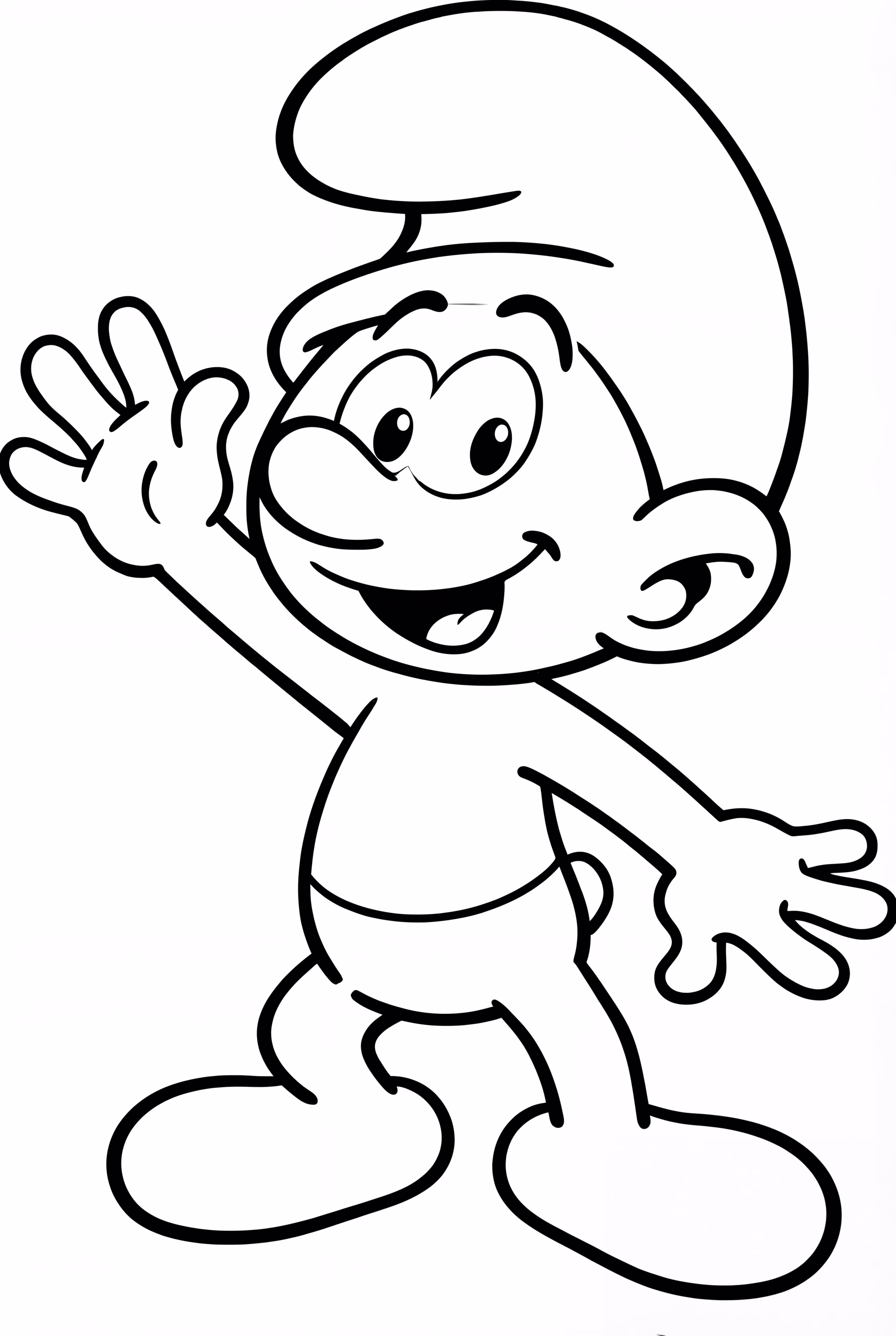 A Happy Smurf With A Big Smile