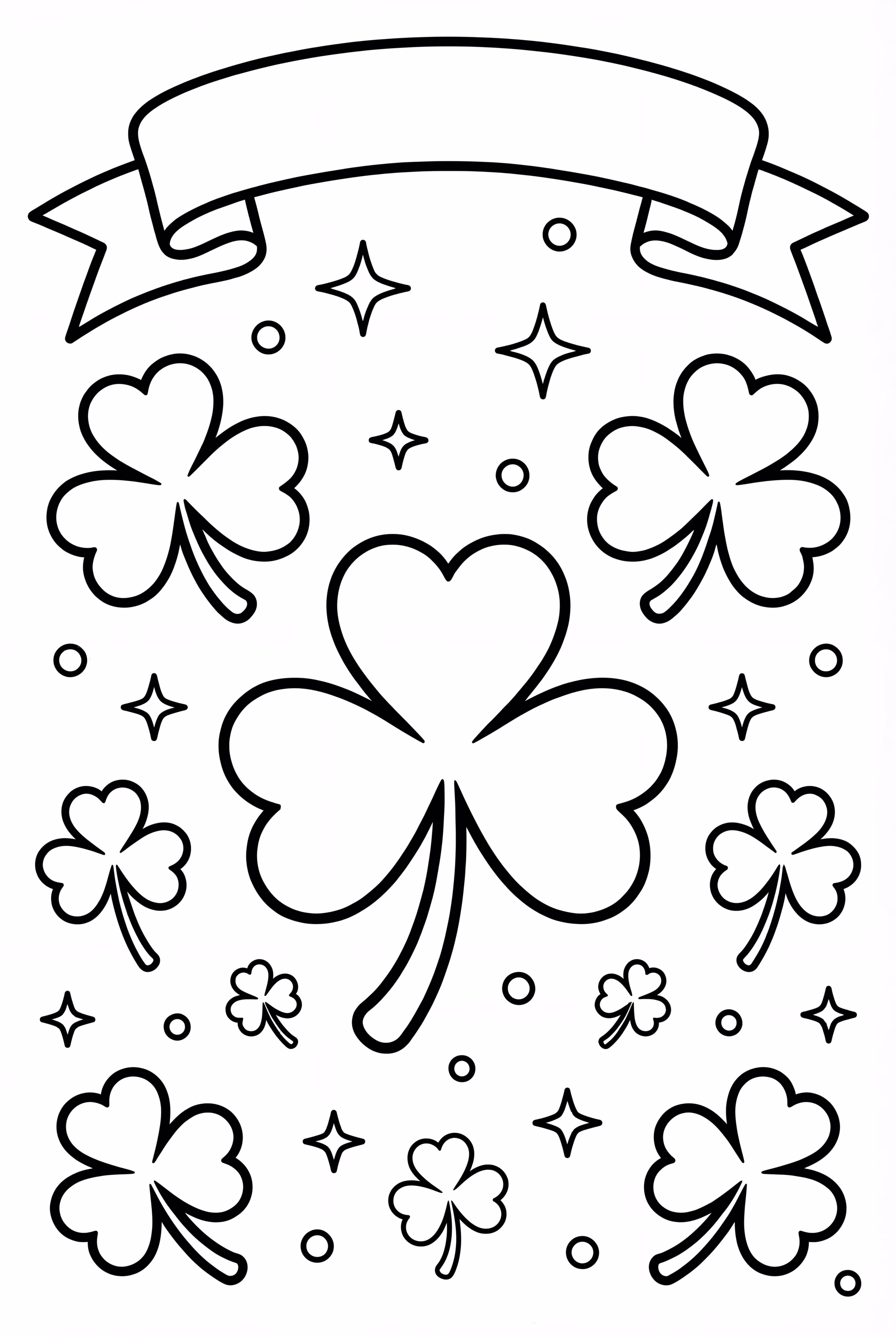 A Happy St. Patrick's Day Shamrock Banner