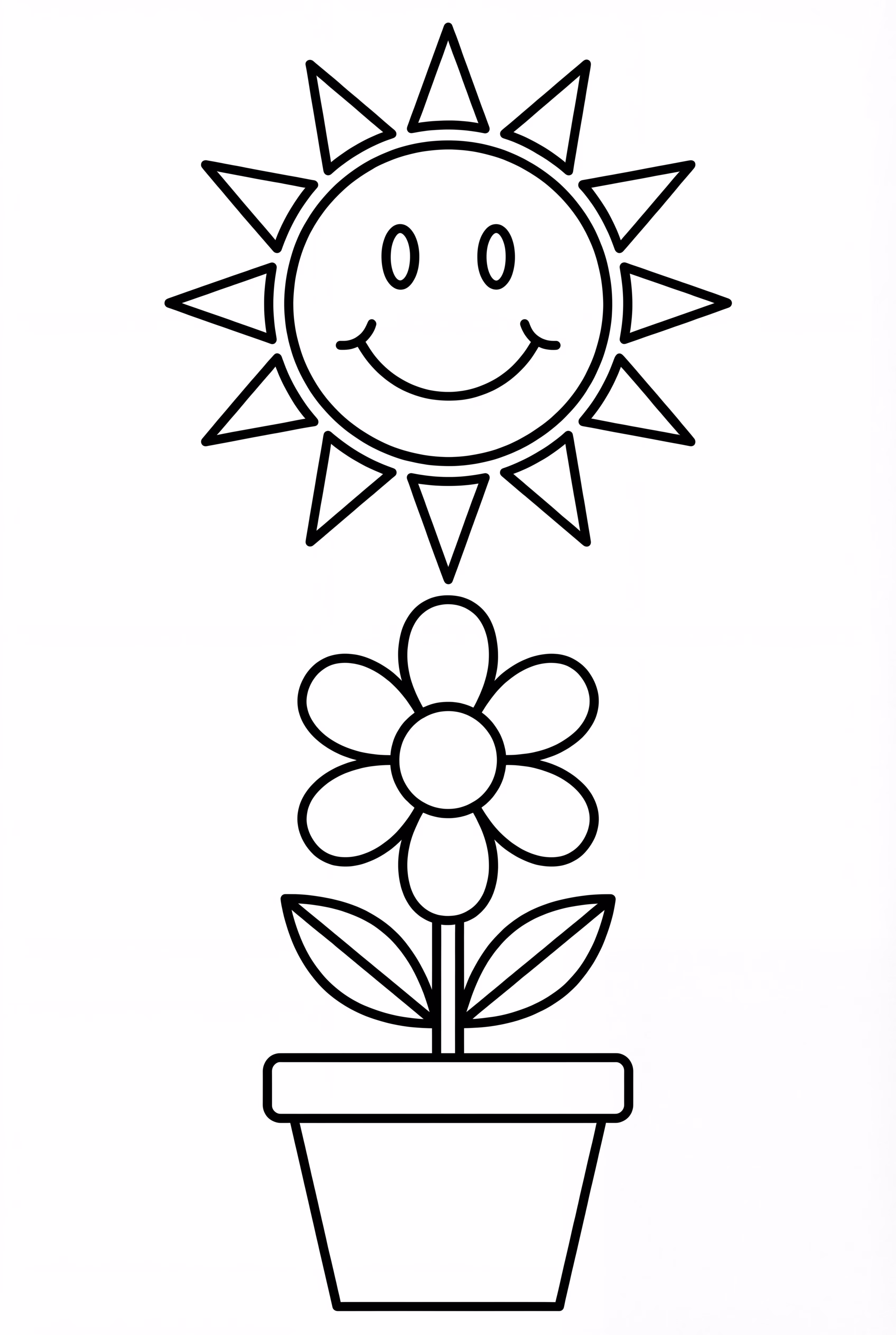 A Happy Sun Over The Garden