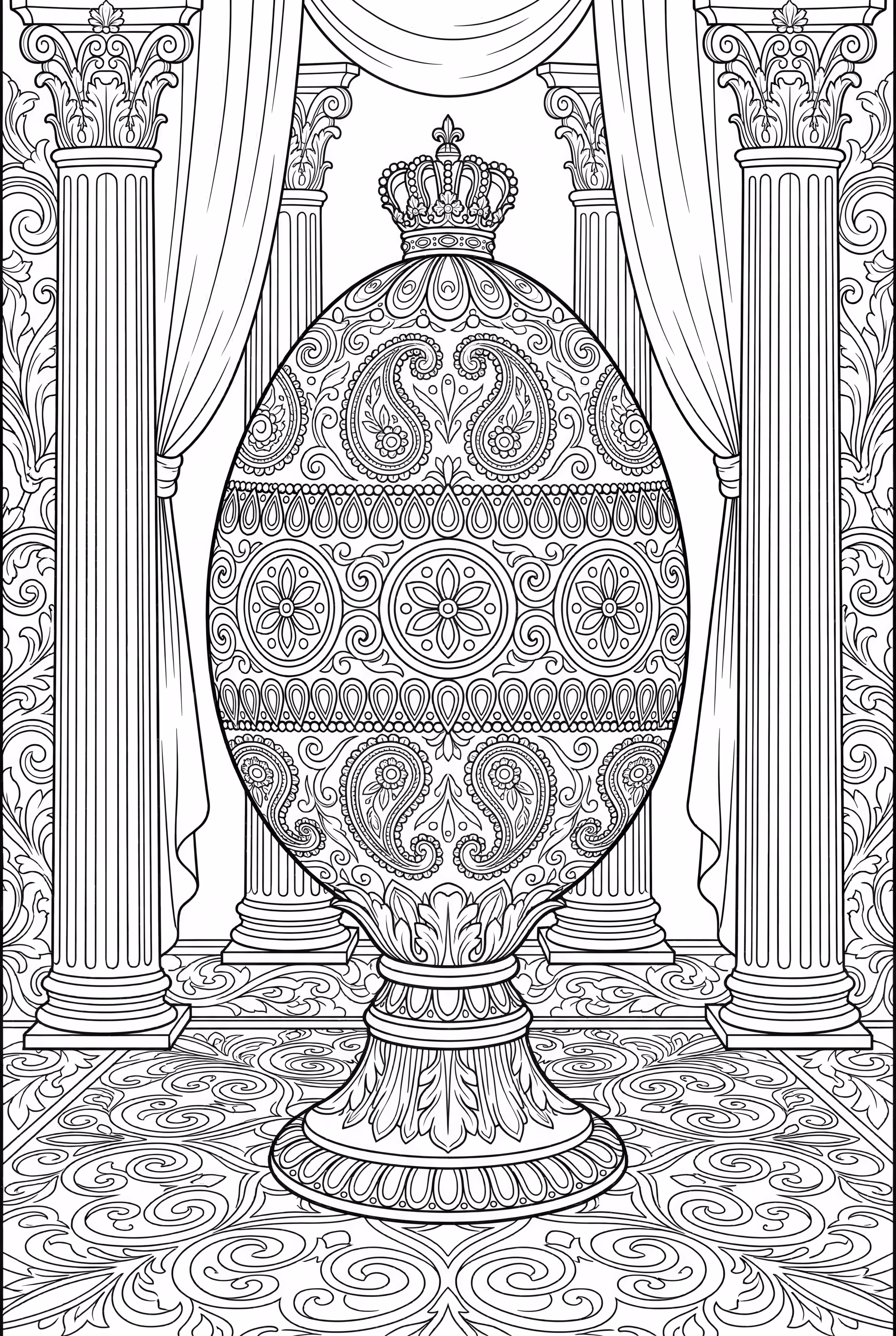 A Jeweled And Ornate Faberge Egg