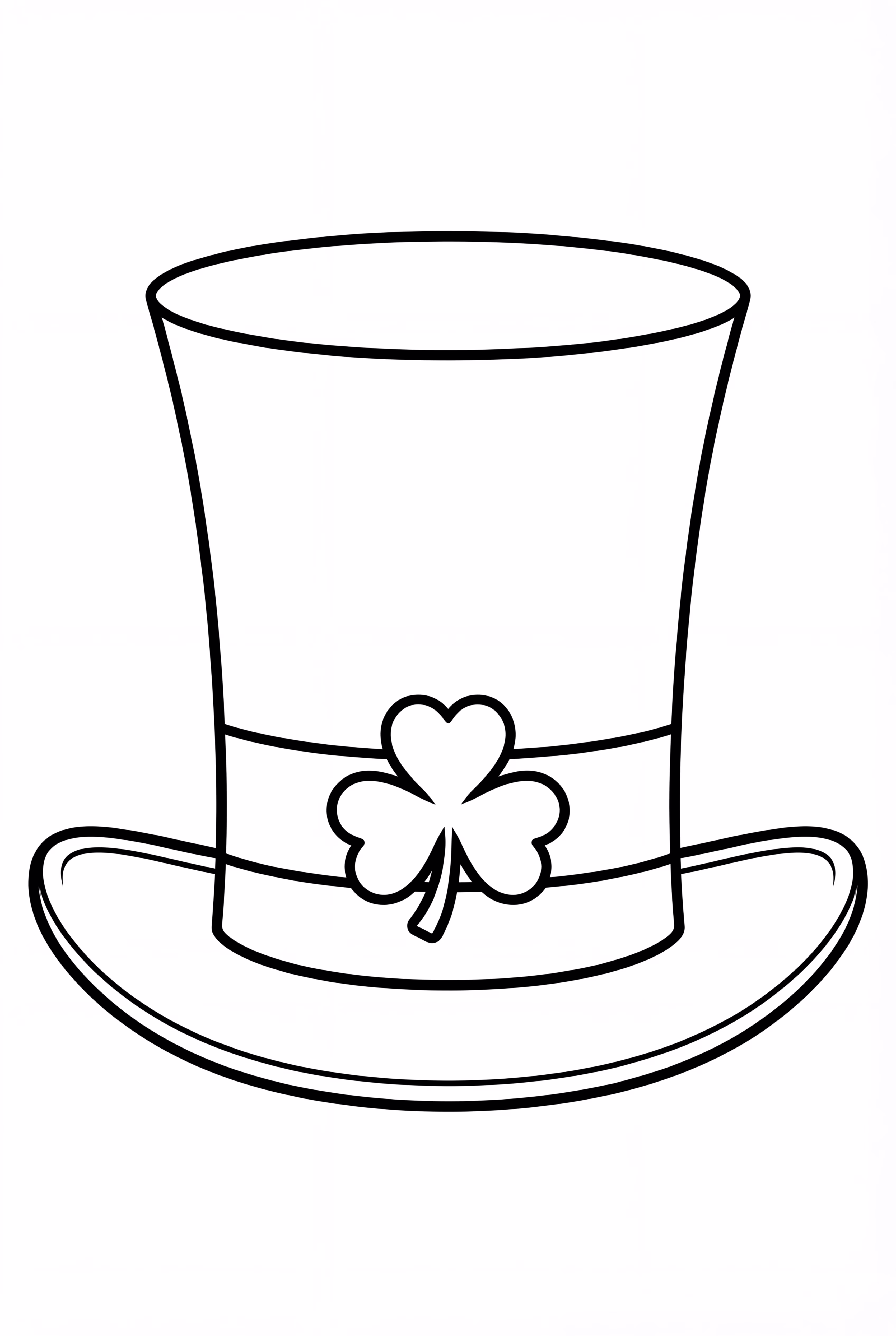 Um Chapéu de Leprechaun com um Trevo