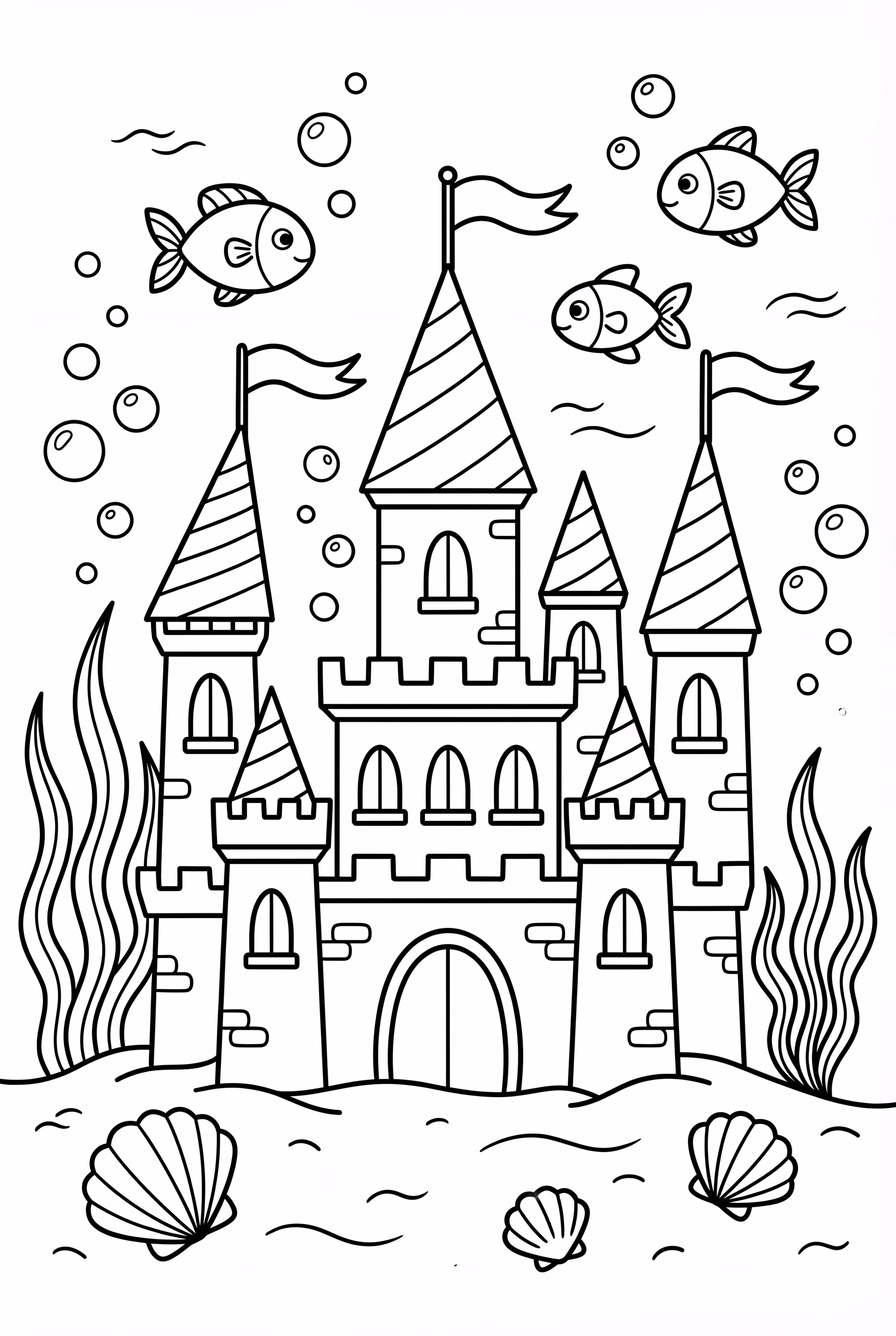 Ein magisches Schloss unter dem Meer