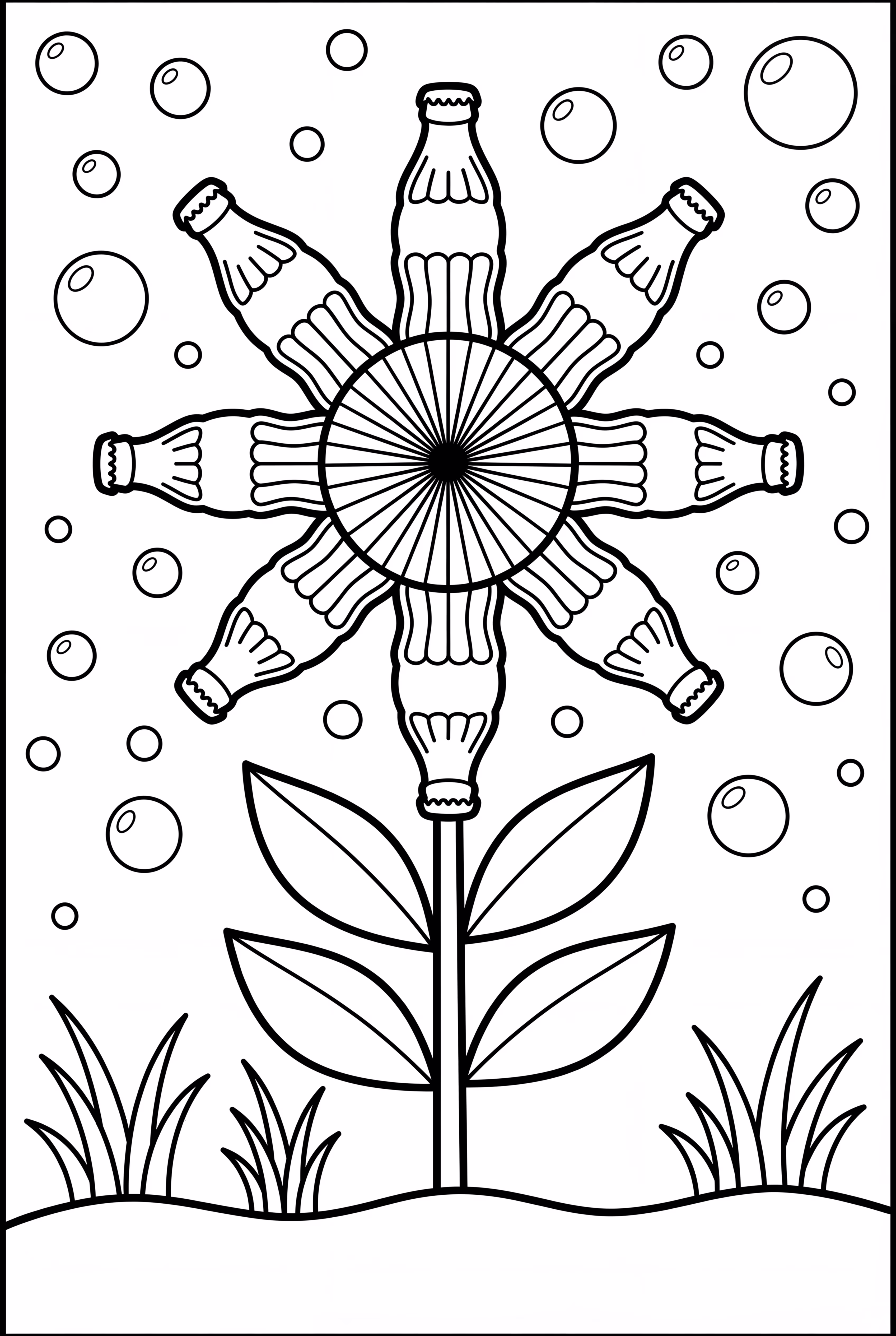 A Magical Soda Pop Flower In A Garden