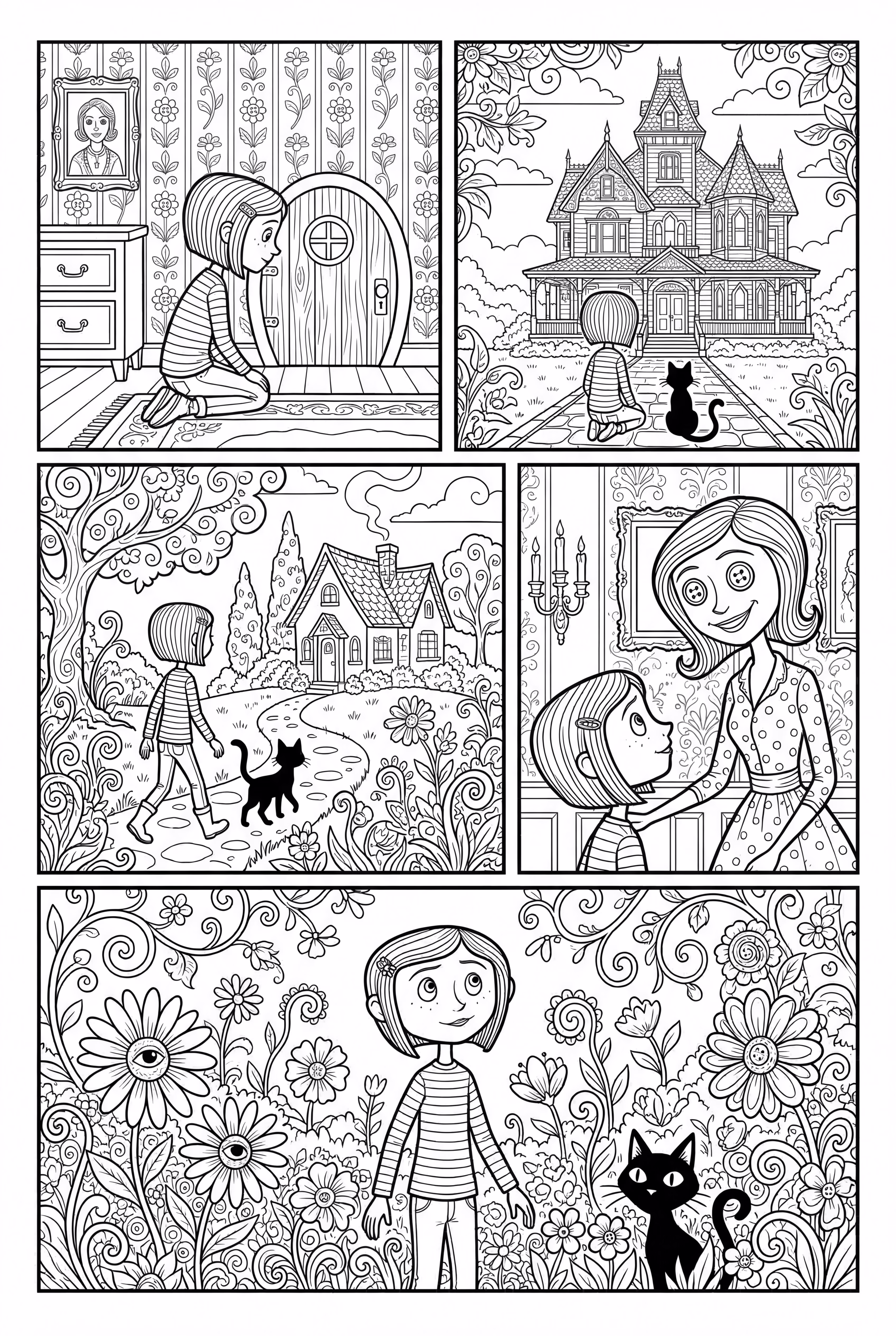 A Montage Of Coraline's Adventures