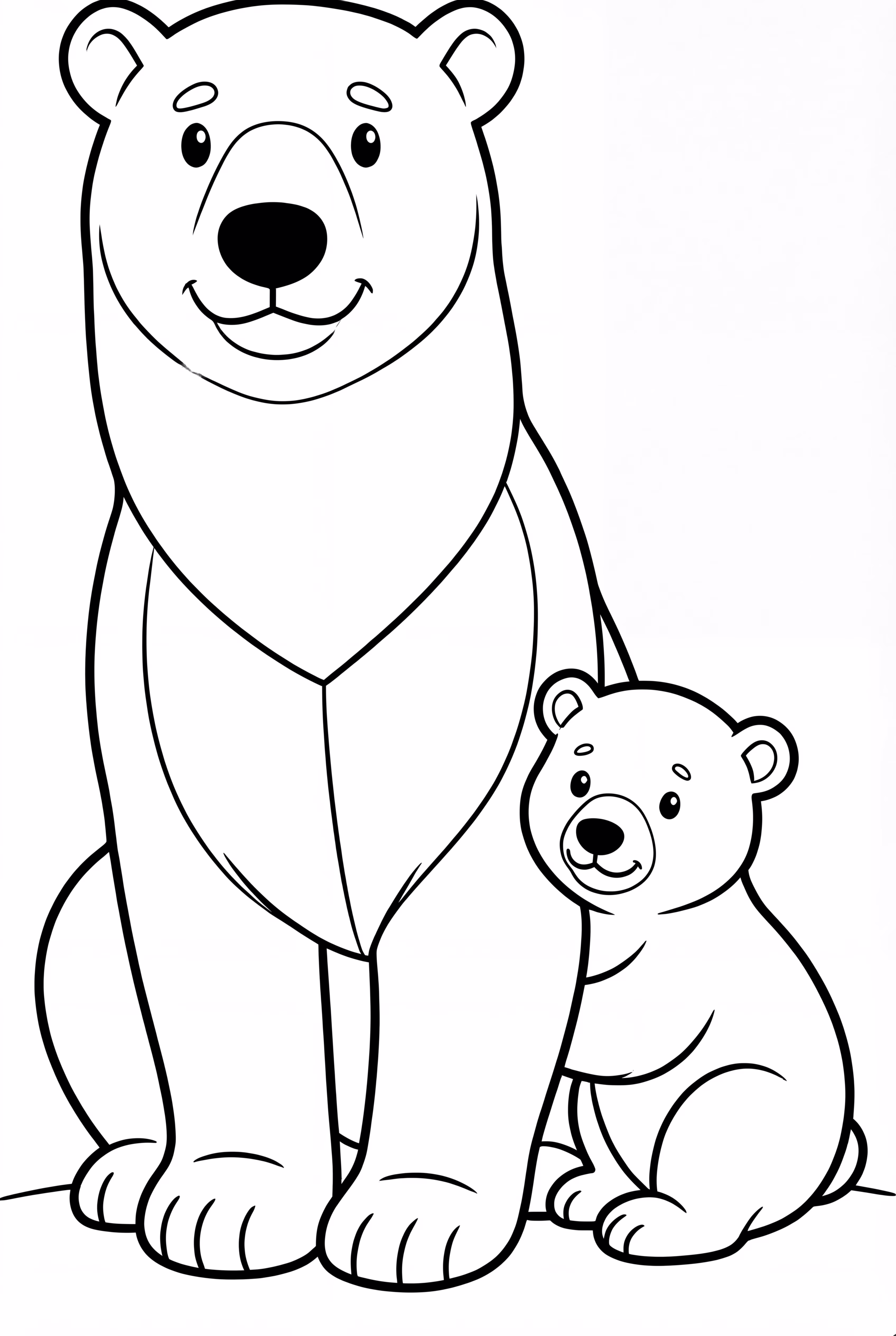 A Mother and Baby from Arctic Animals