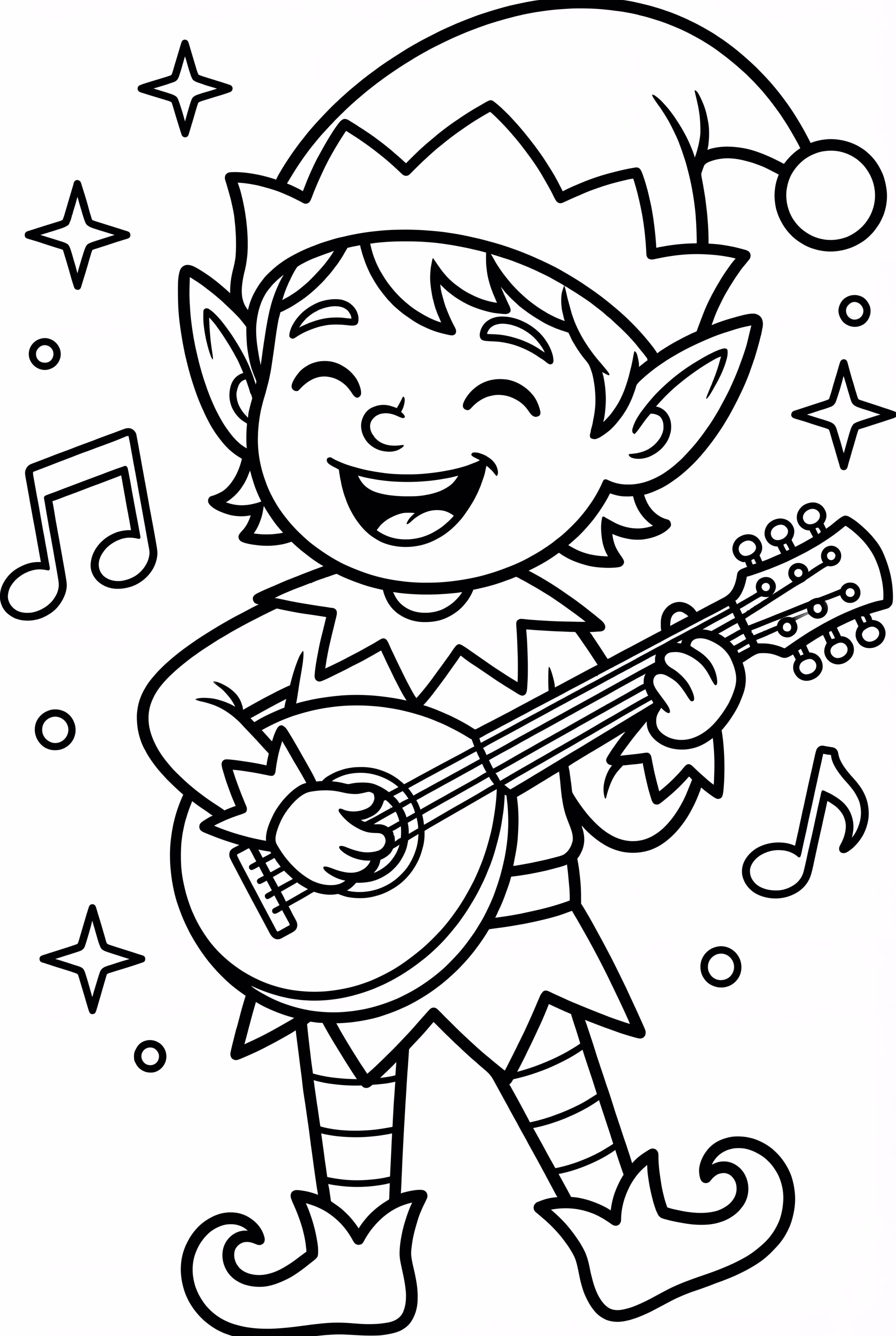 A Musical Elf with a Lute