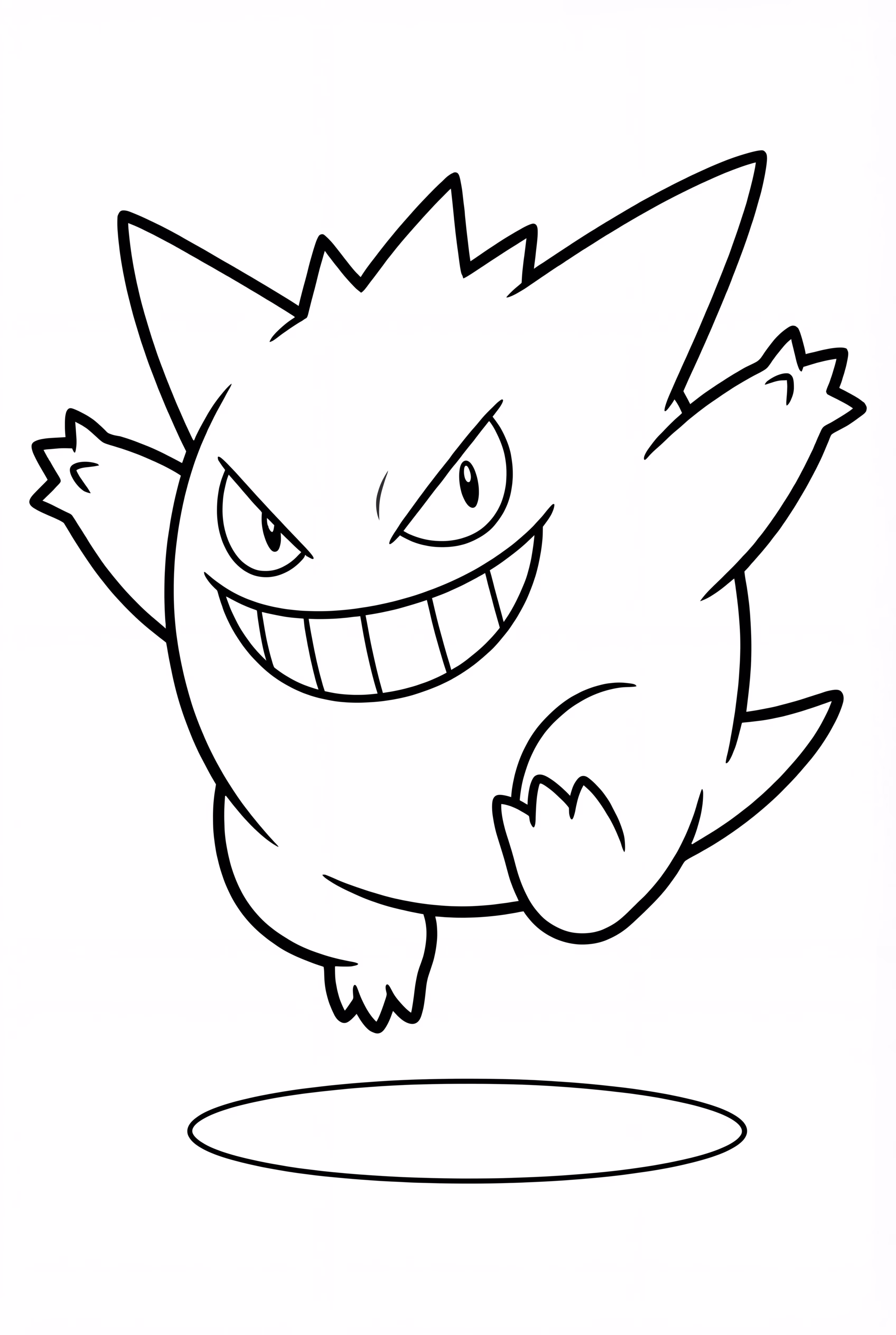 A Playful Gengar Leaping