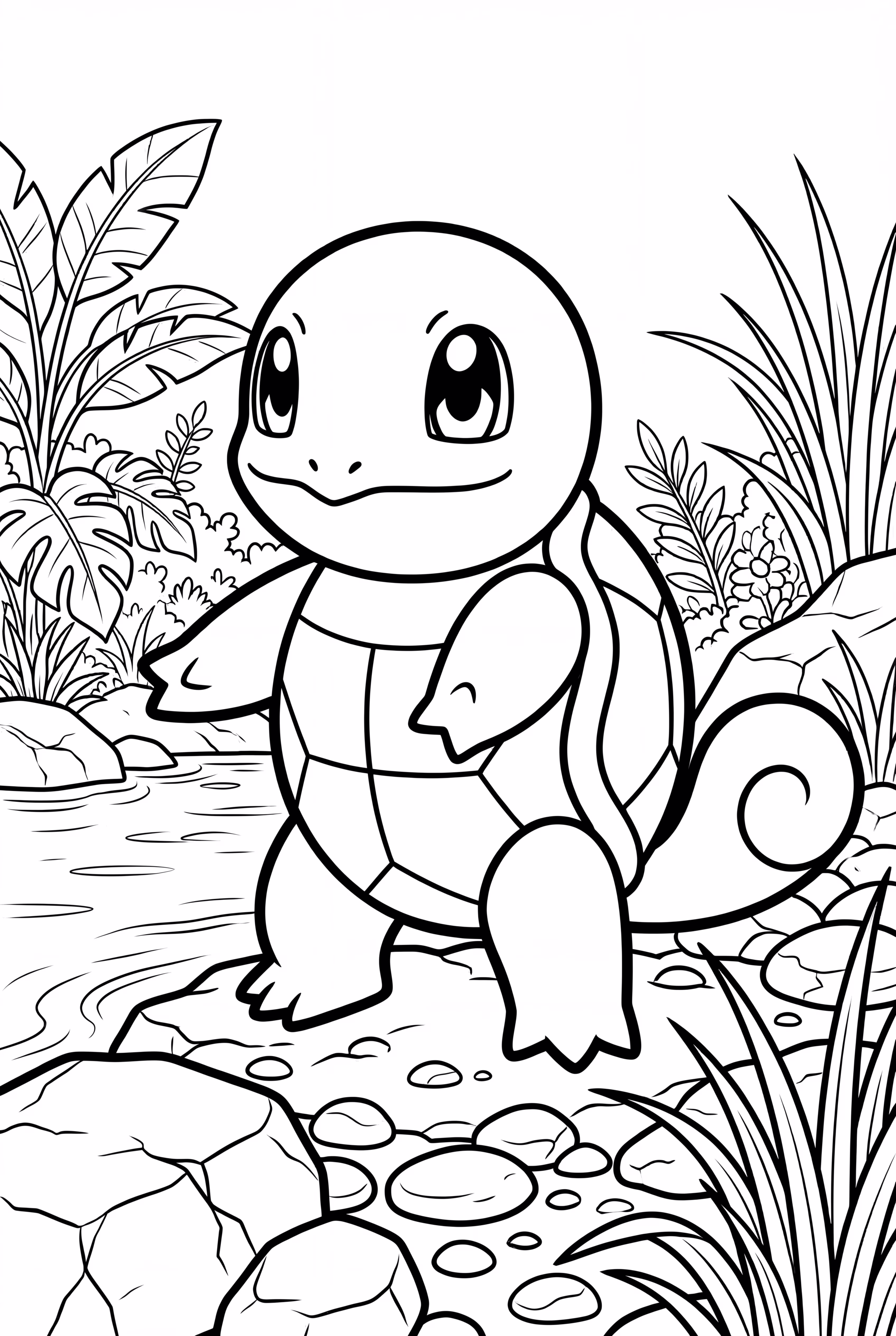 Un portrait réaliste de Carapuce