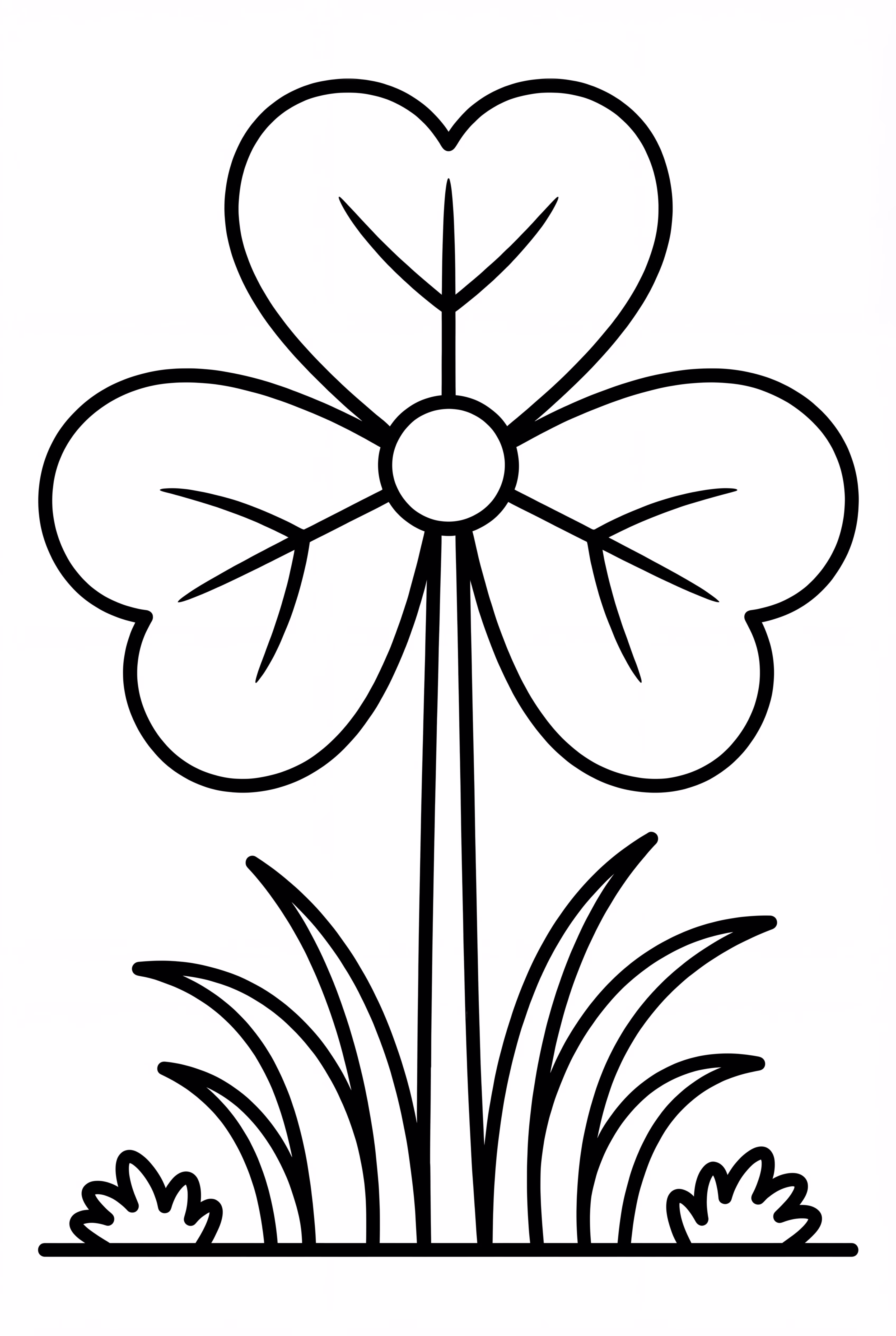 A Realistic Shamrock In A Grassy Field