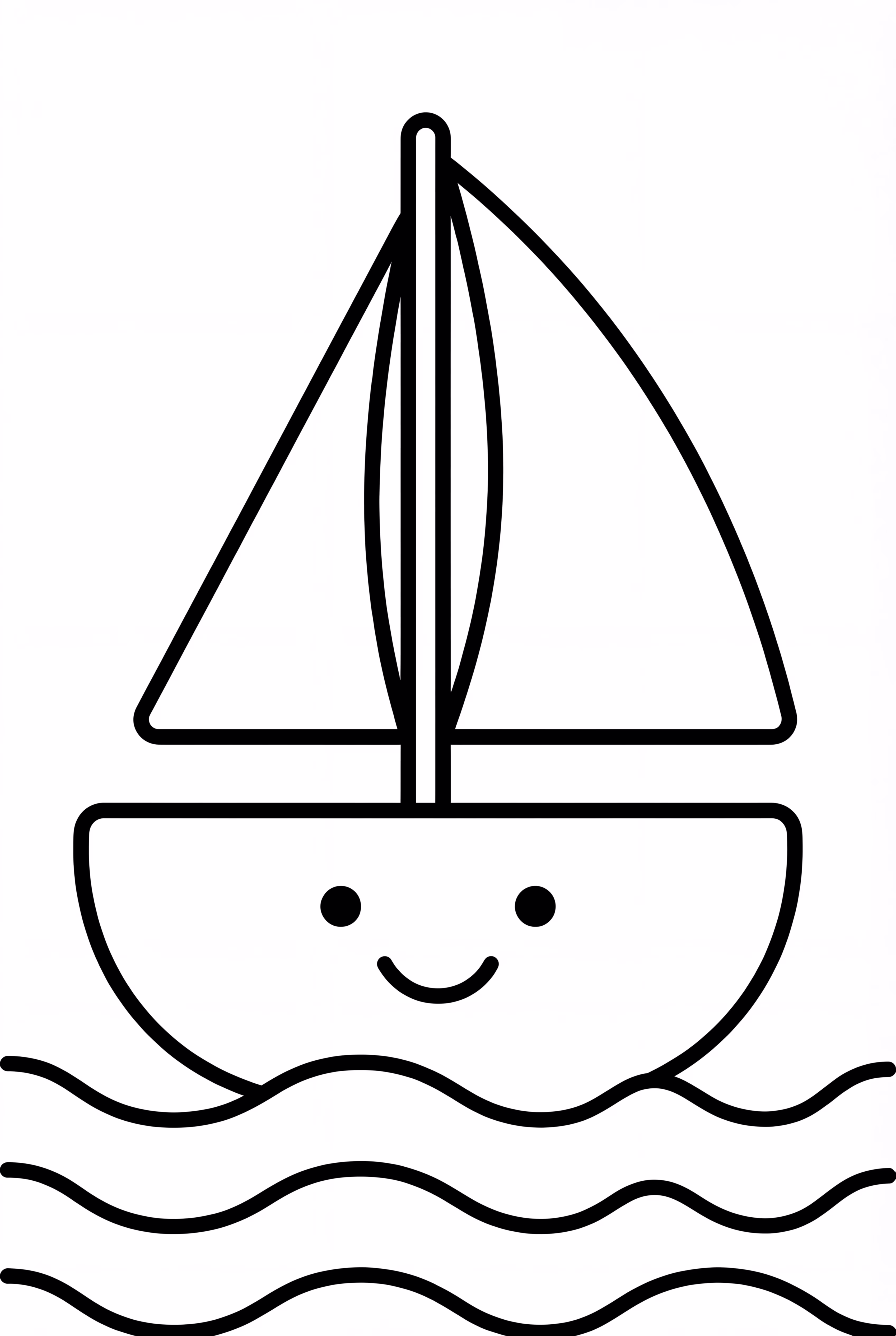 A Sailboat on the Ocean