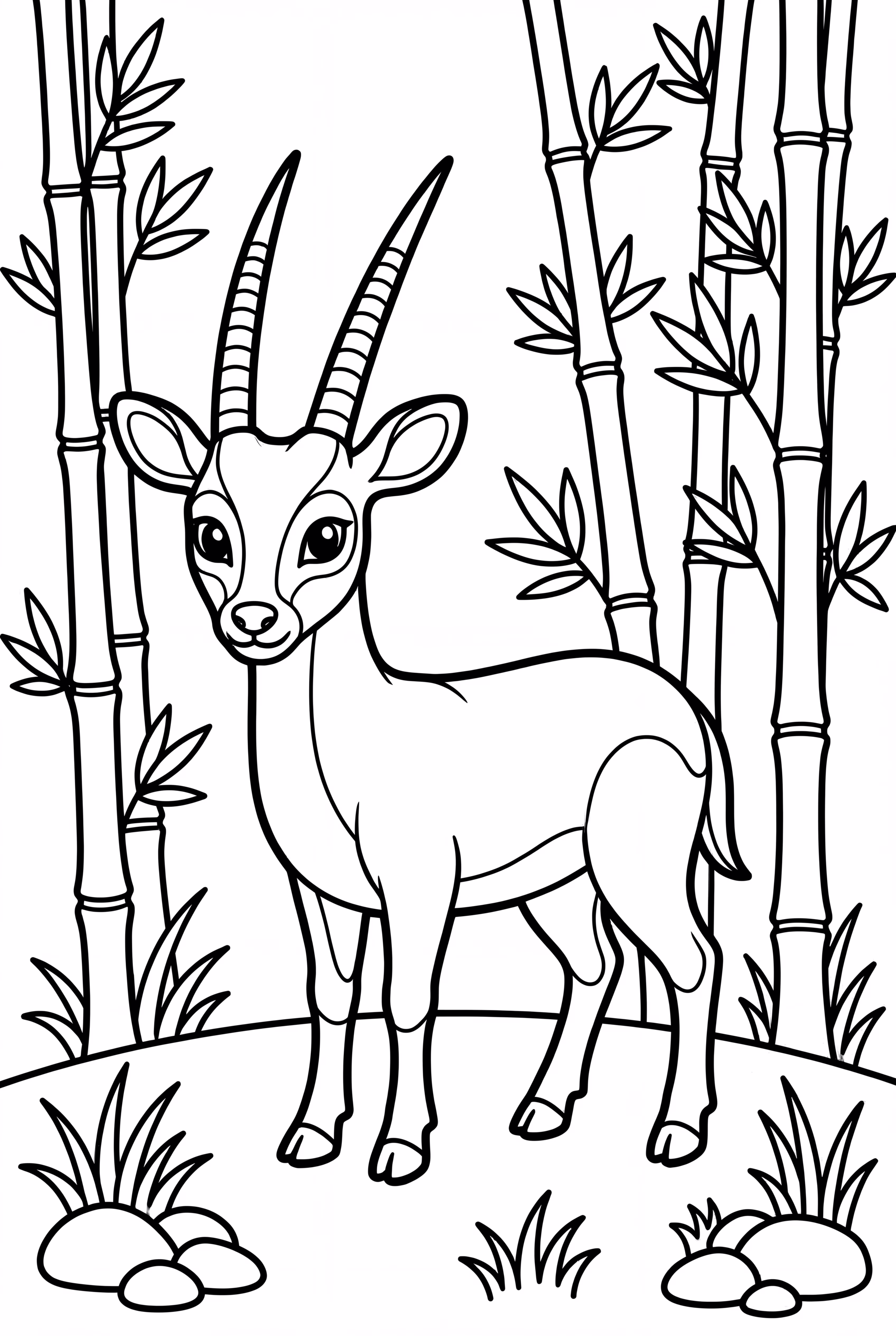 대나무 숲 속 사올라