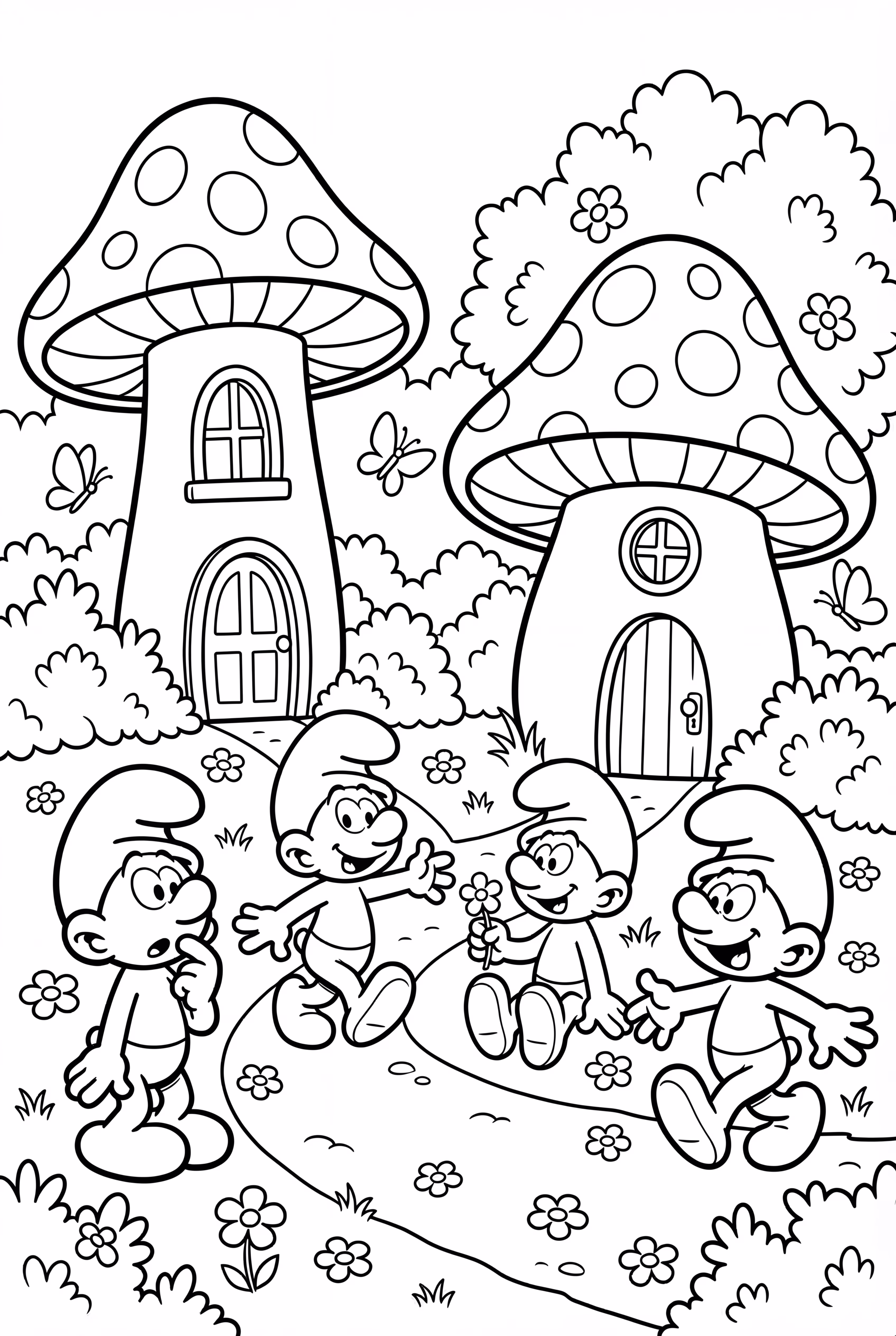 A Scene From The Lost Smurf Village
