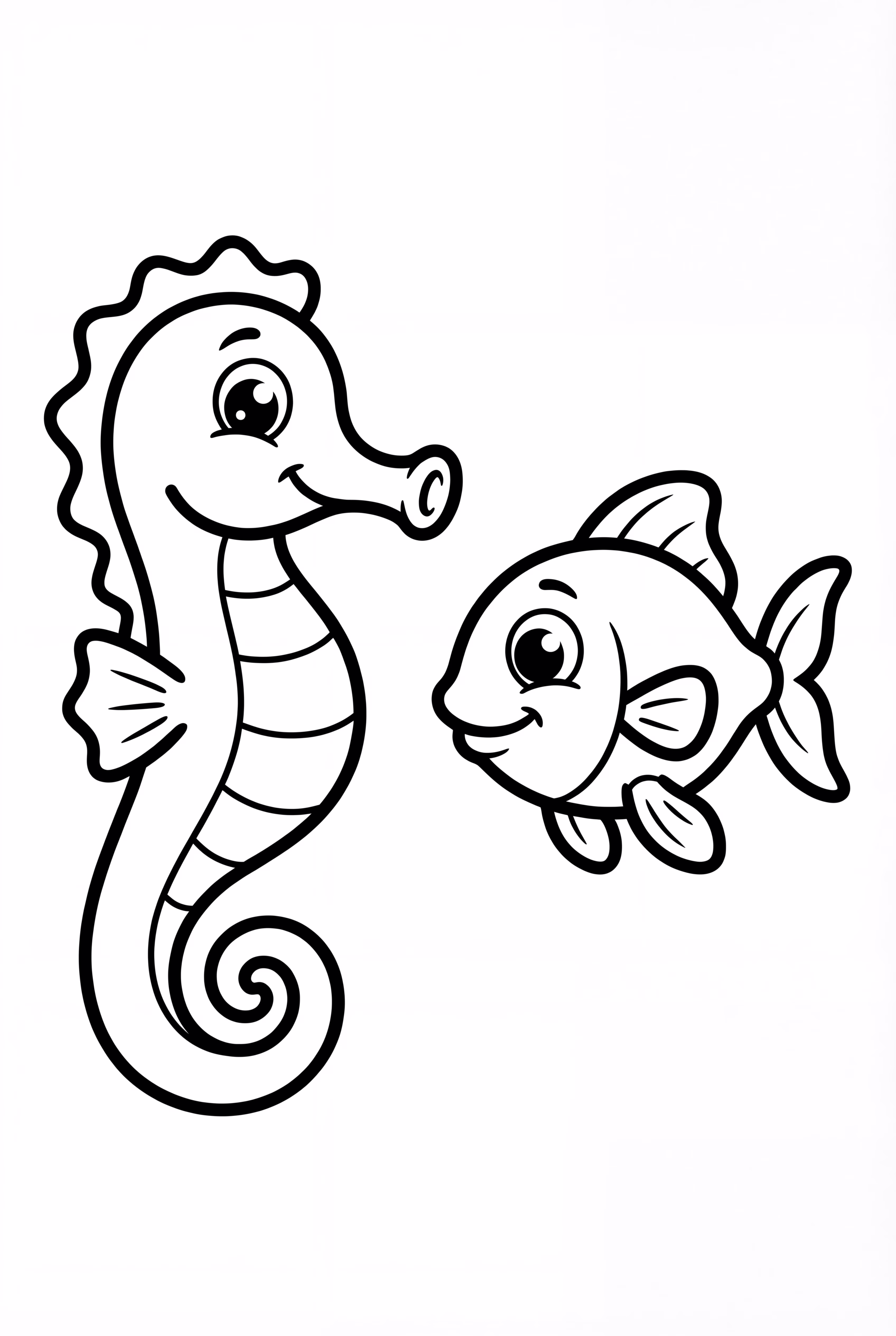 해마와 친근한 물고기