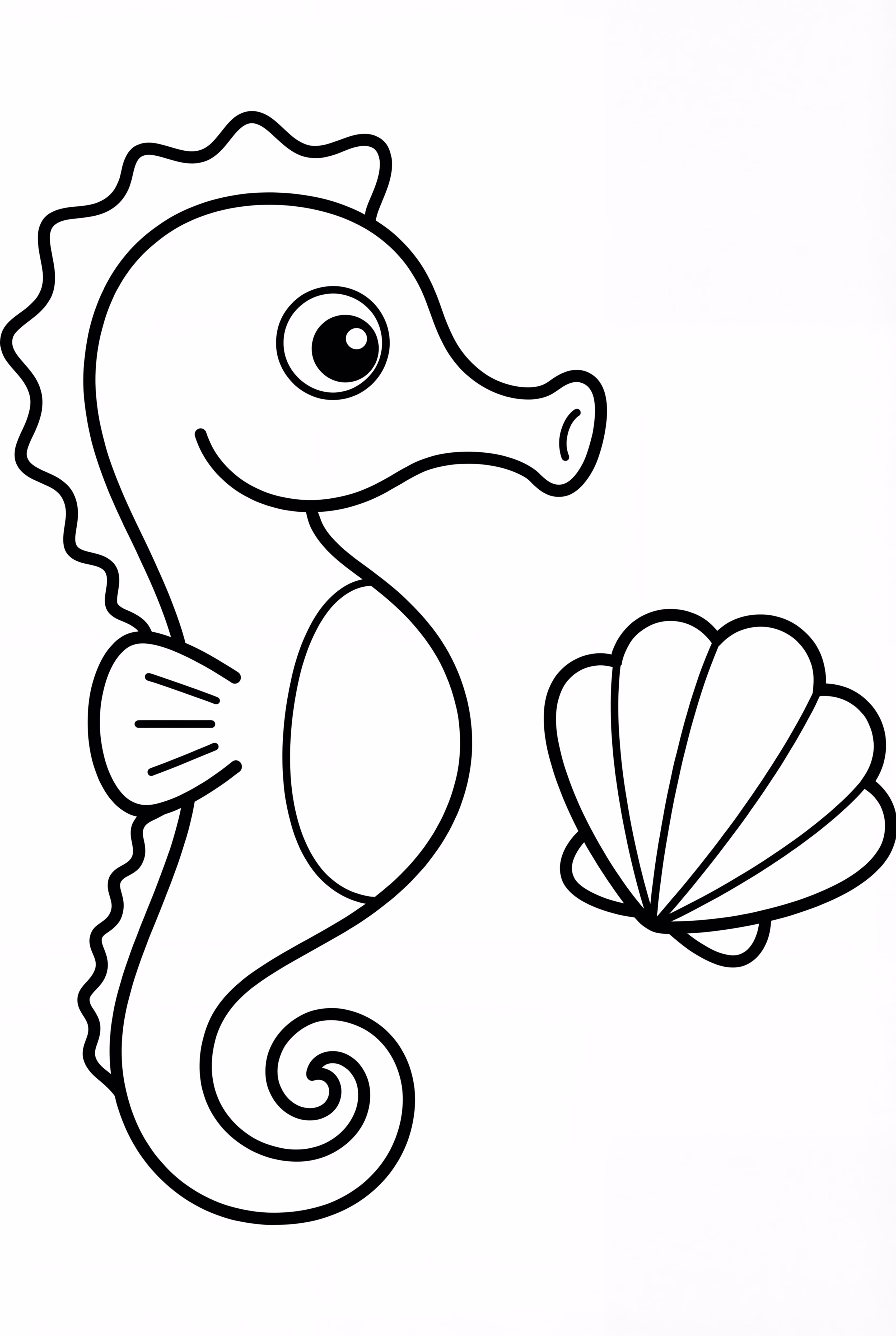 A Seahorse And A Simple Seashell
