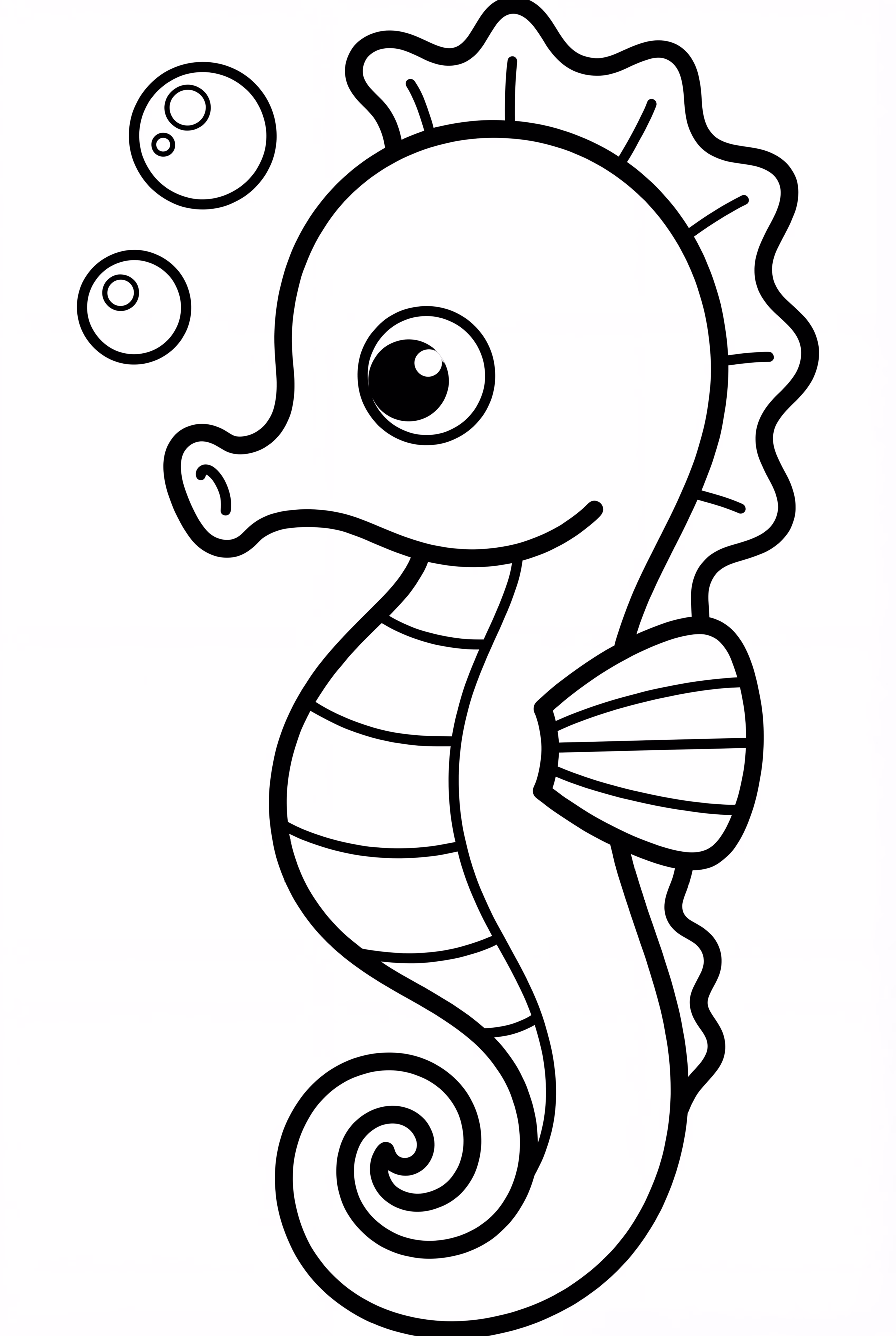 A Seahorse Blowing Tiny Bubbles