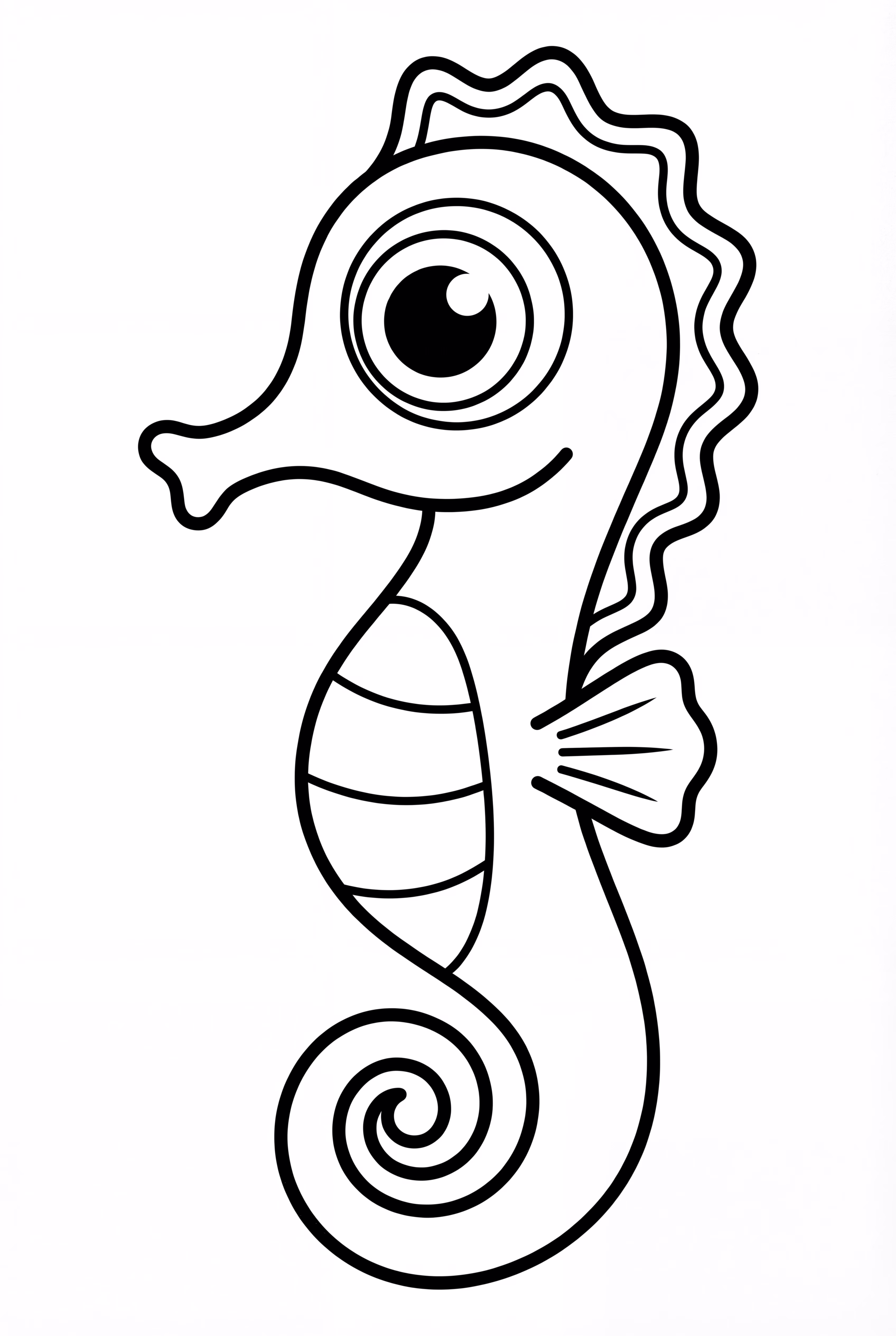 A Seahorse With A Big Eye