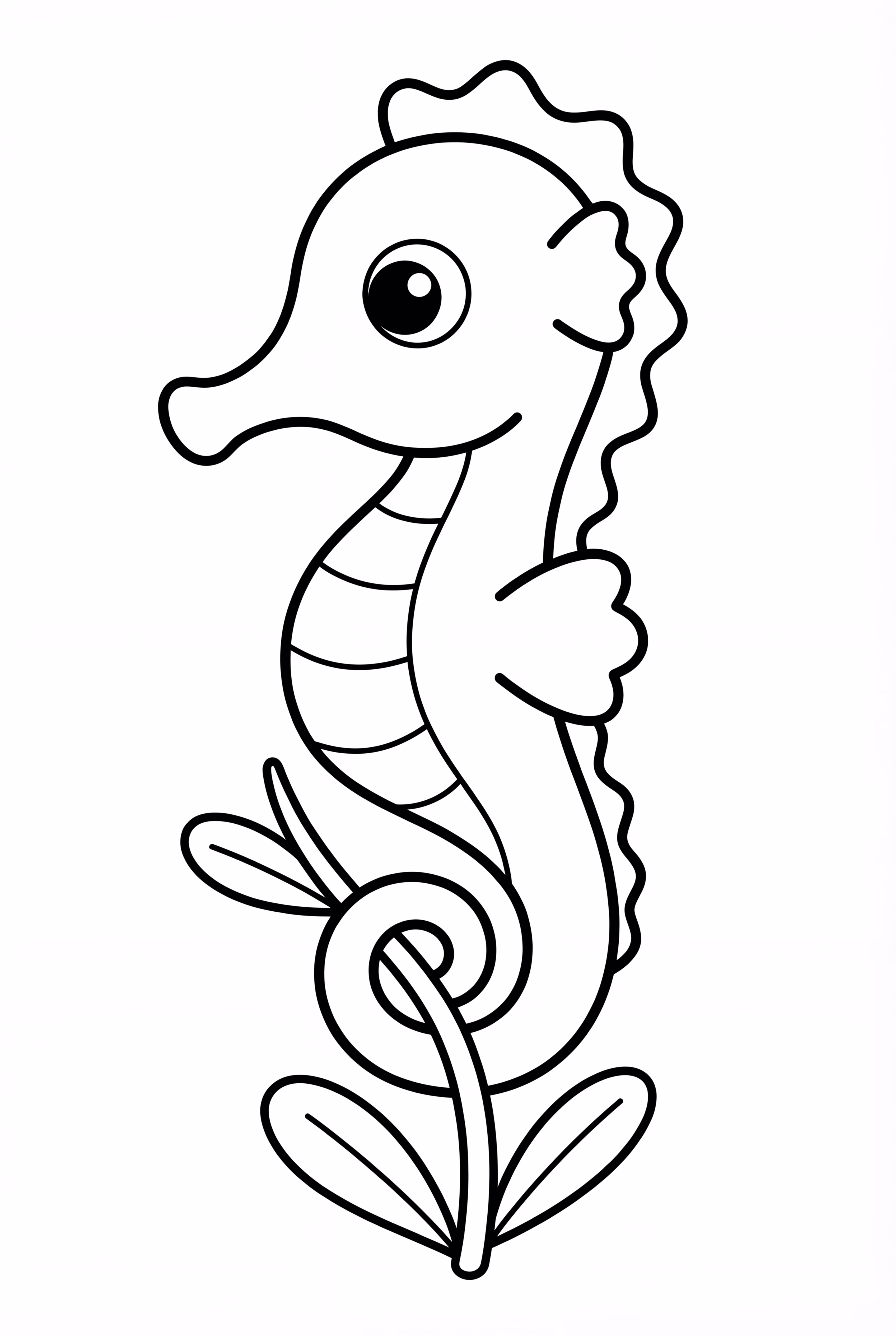 식물에 감긴 해마