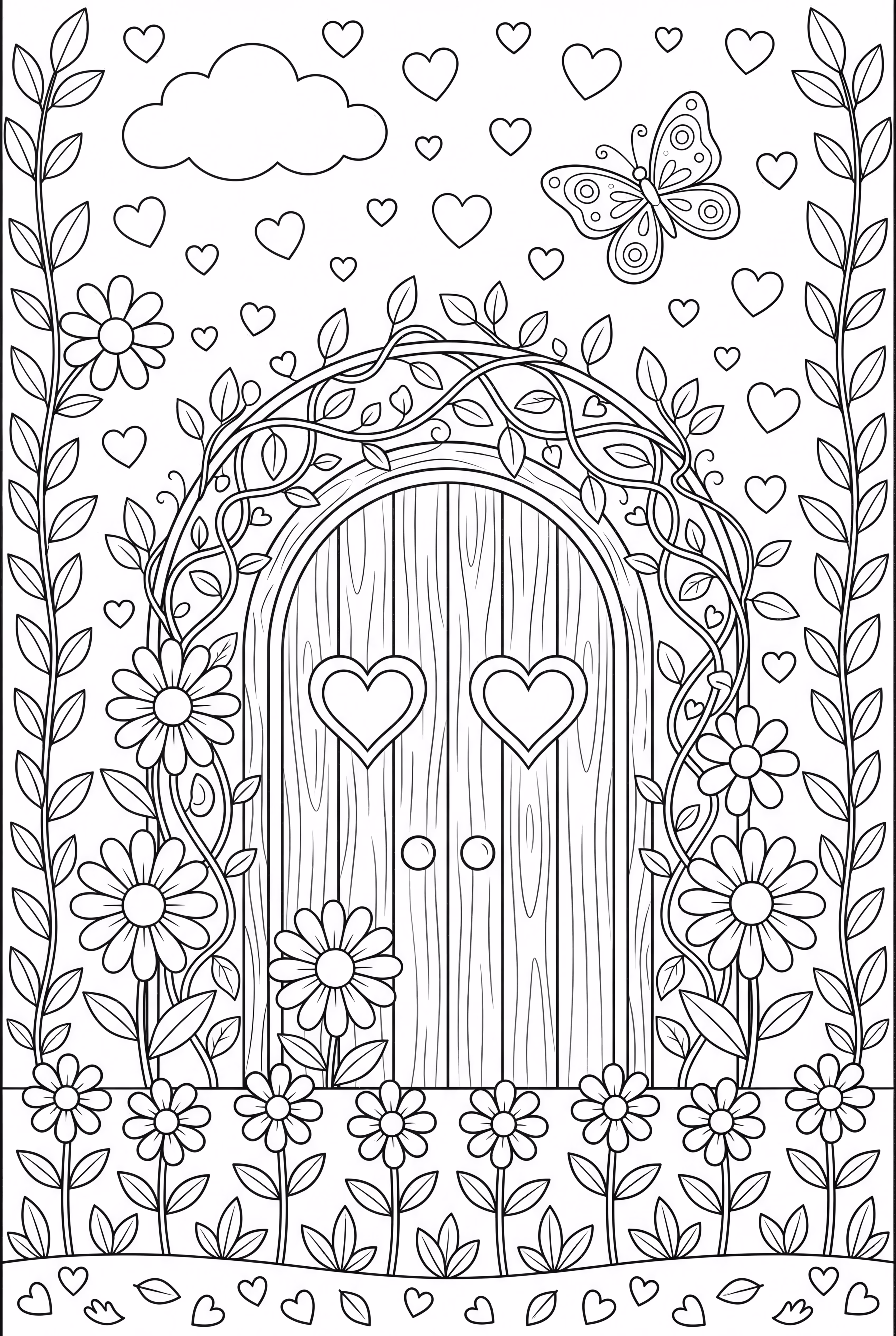 A Secret Garden Of Hearts and Flowers