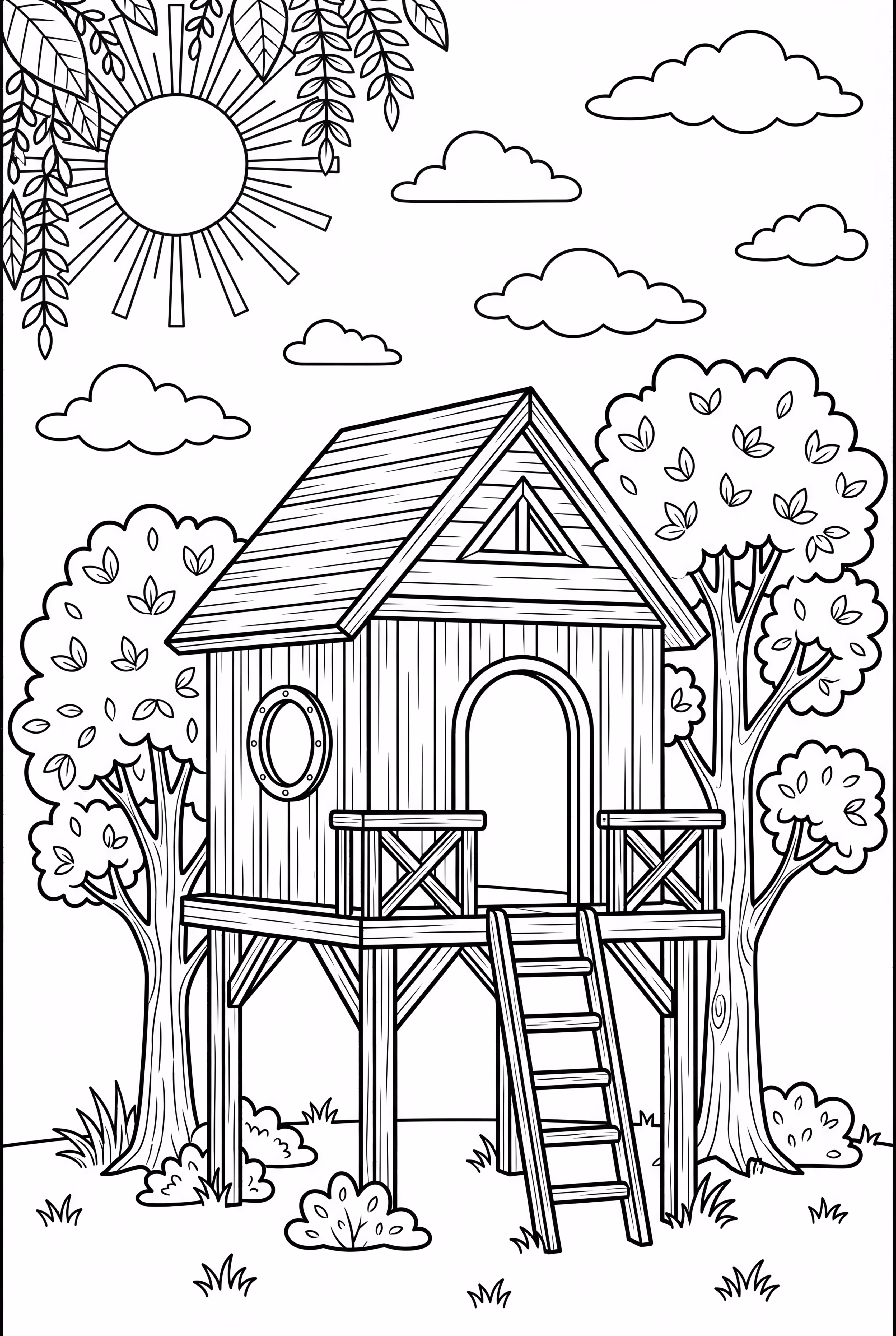 A Secret Summer Treehouse Fort