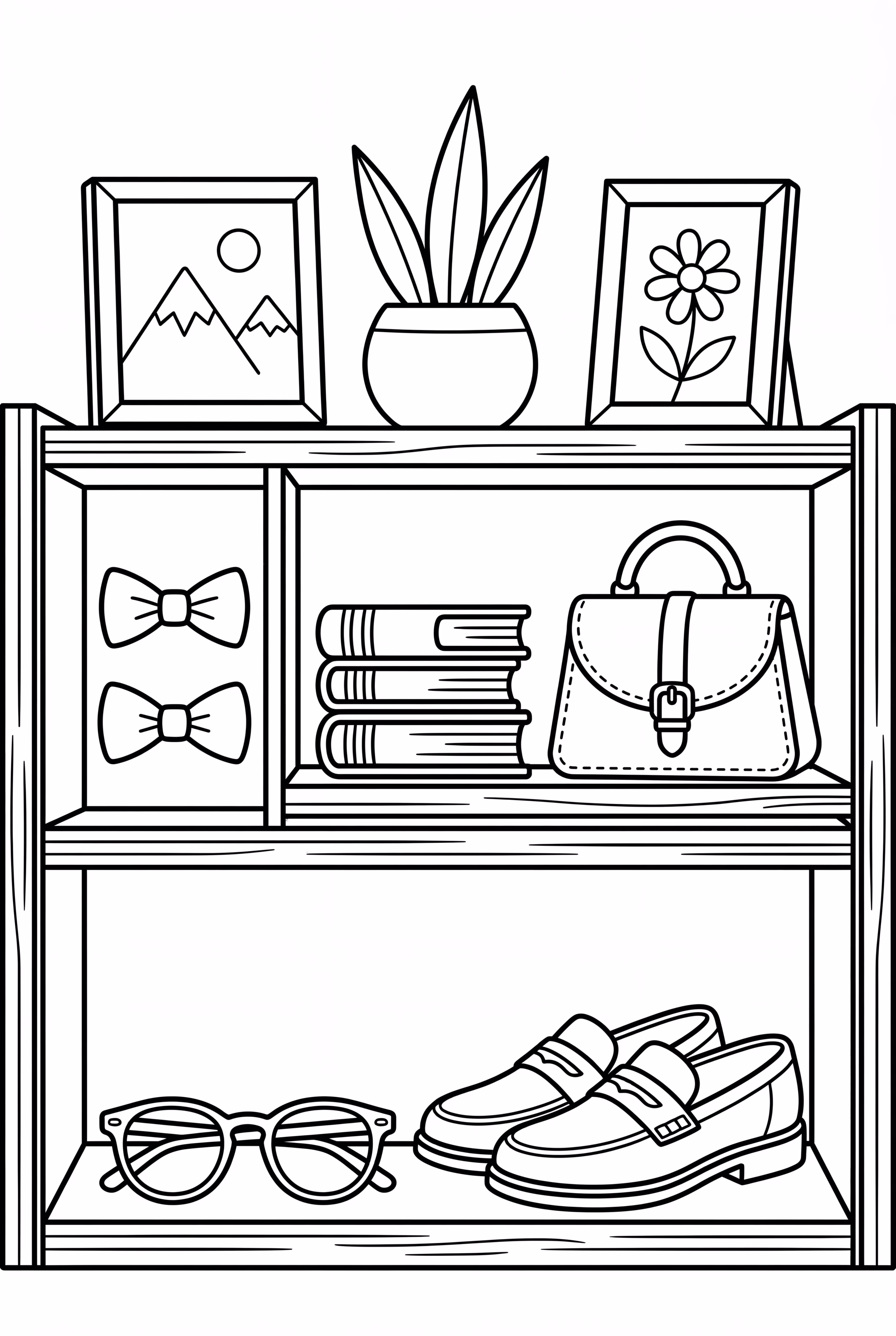 Uma Estante de Acessórios Préppy