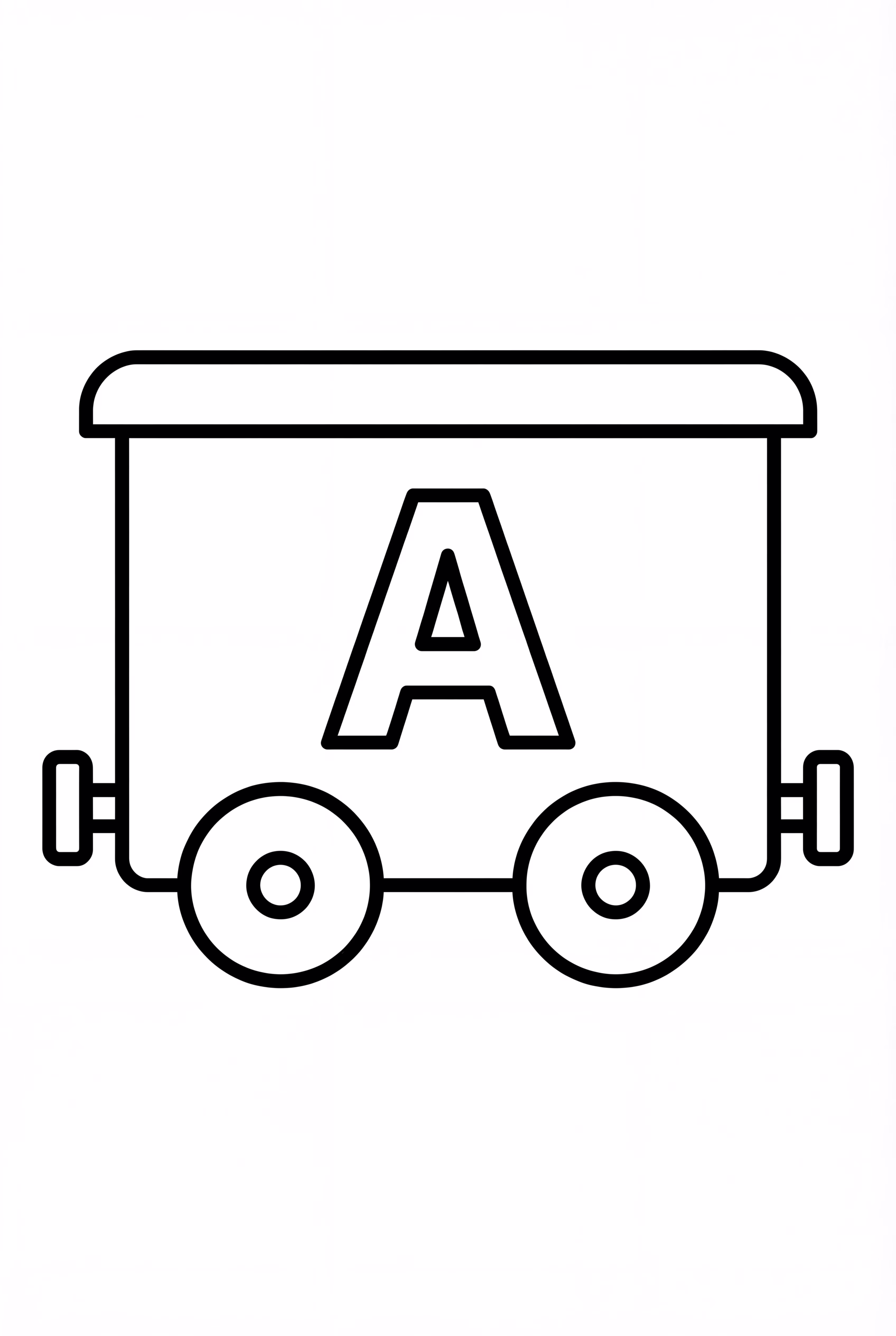 A Simple Alphabet Train Car