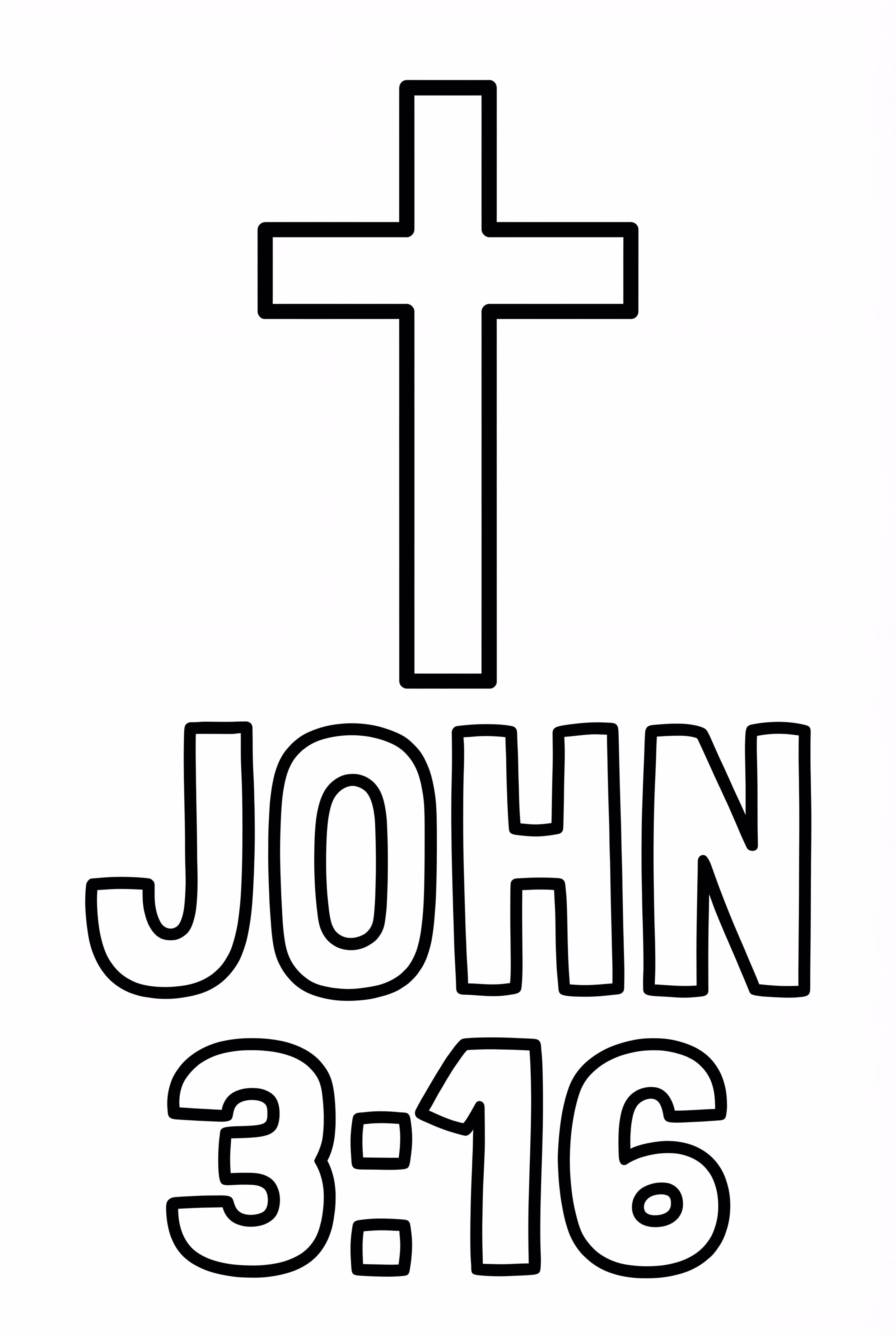 A Simple Cross With A Bible Verse