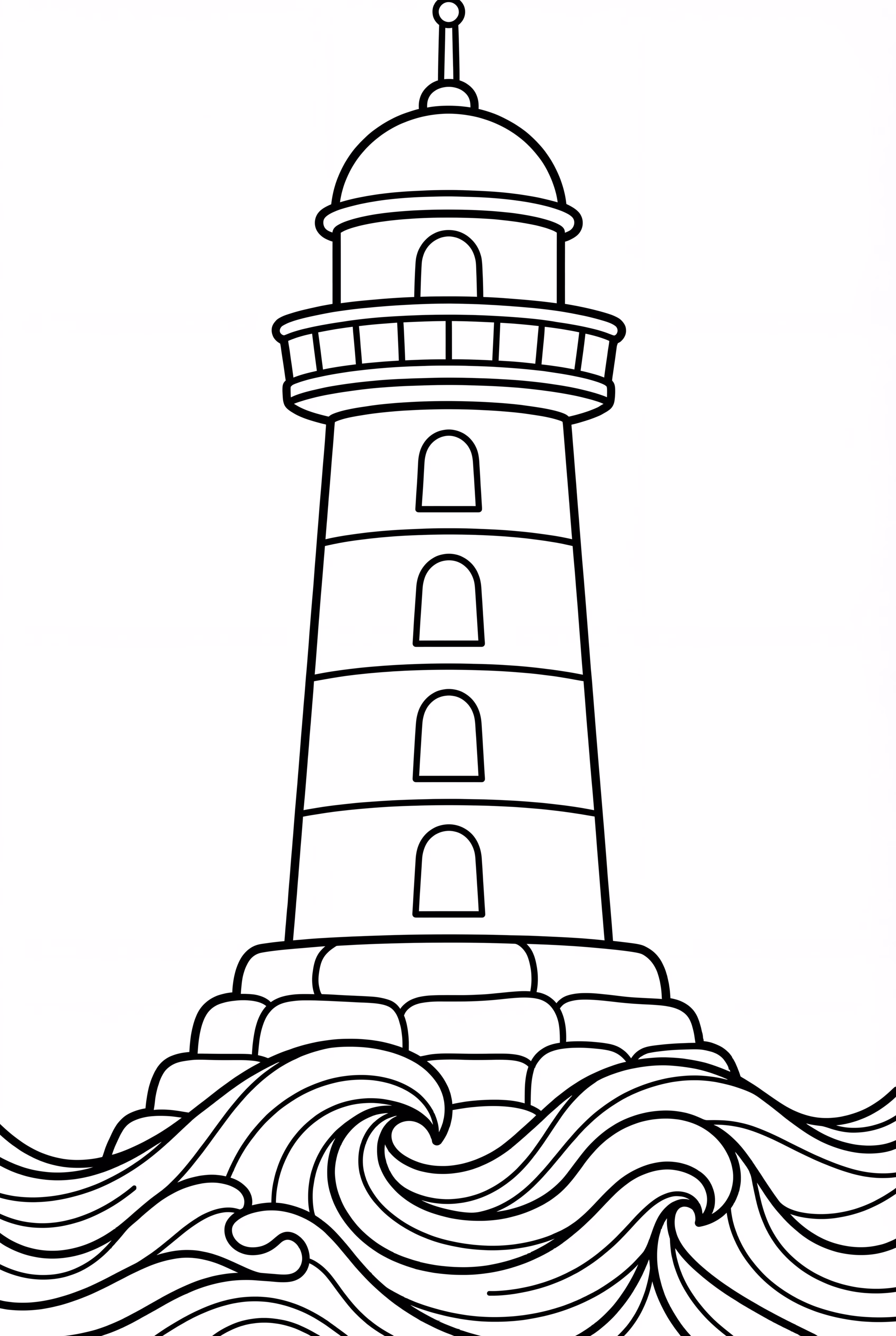 A Simple Ocean Lighthouse
