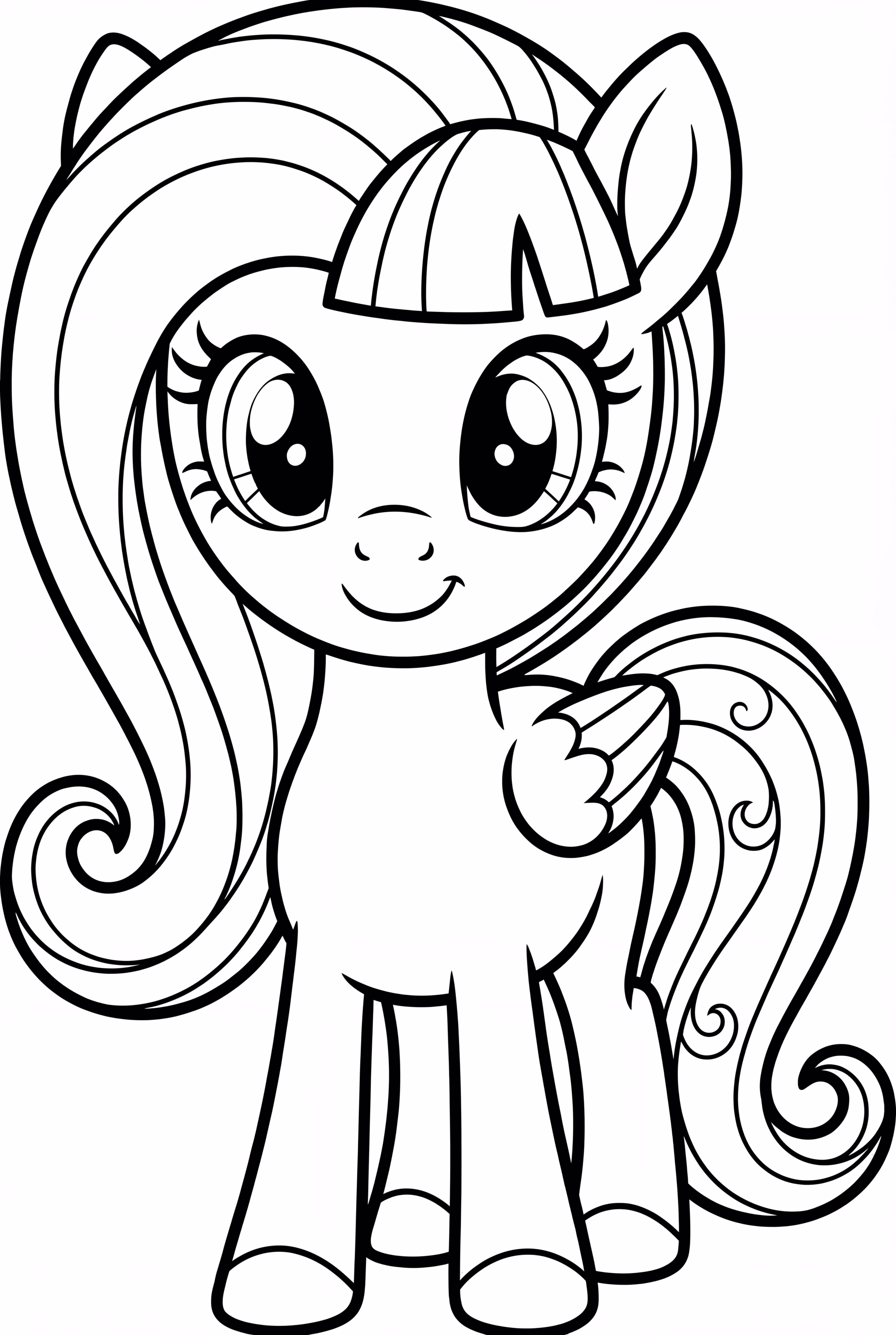 A Simple Portrait Of Fluttershy