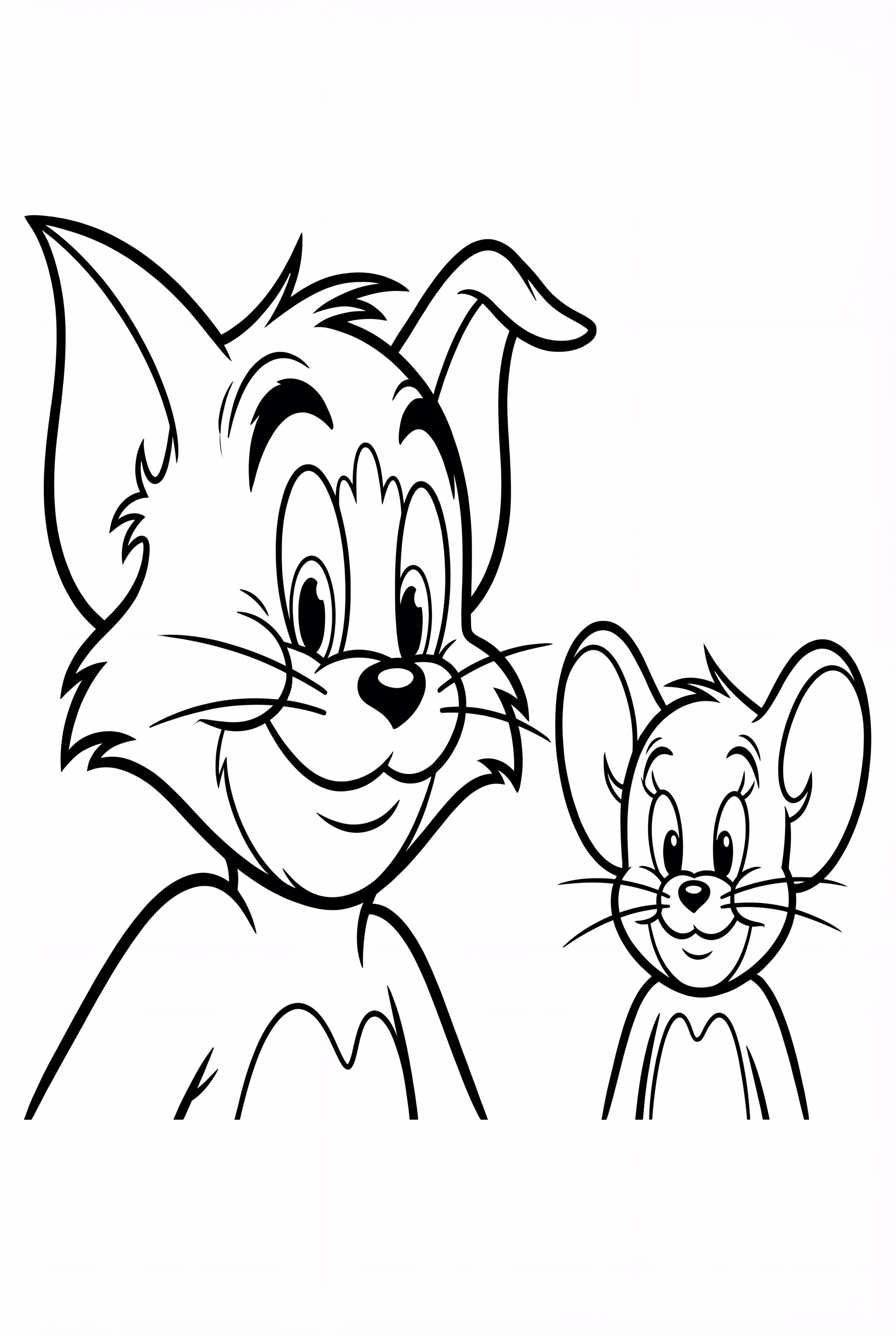 A Simple Portrait Of Tom And Jerry