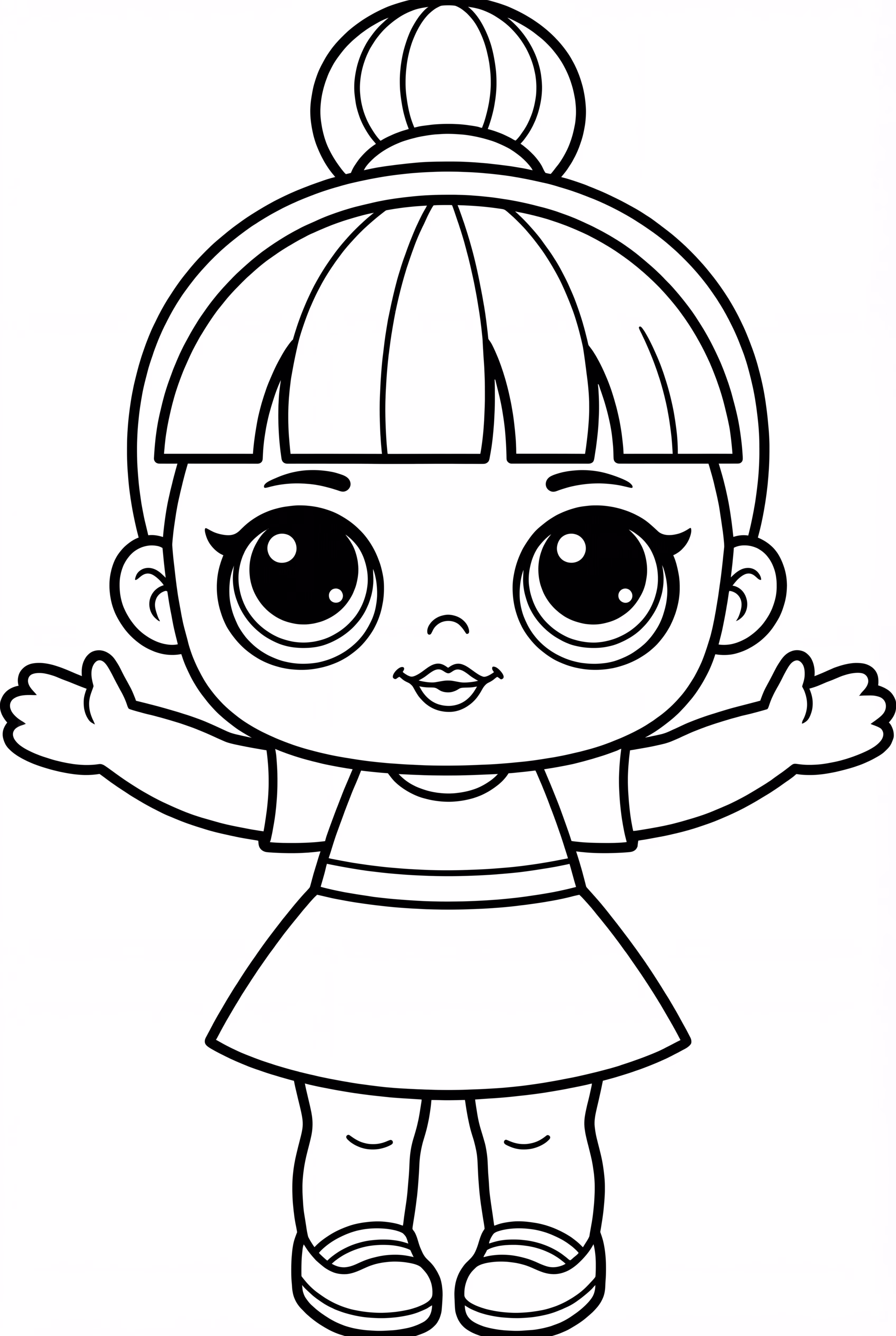 Eine einfache Lol-Puppe in Pose