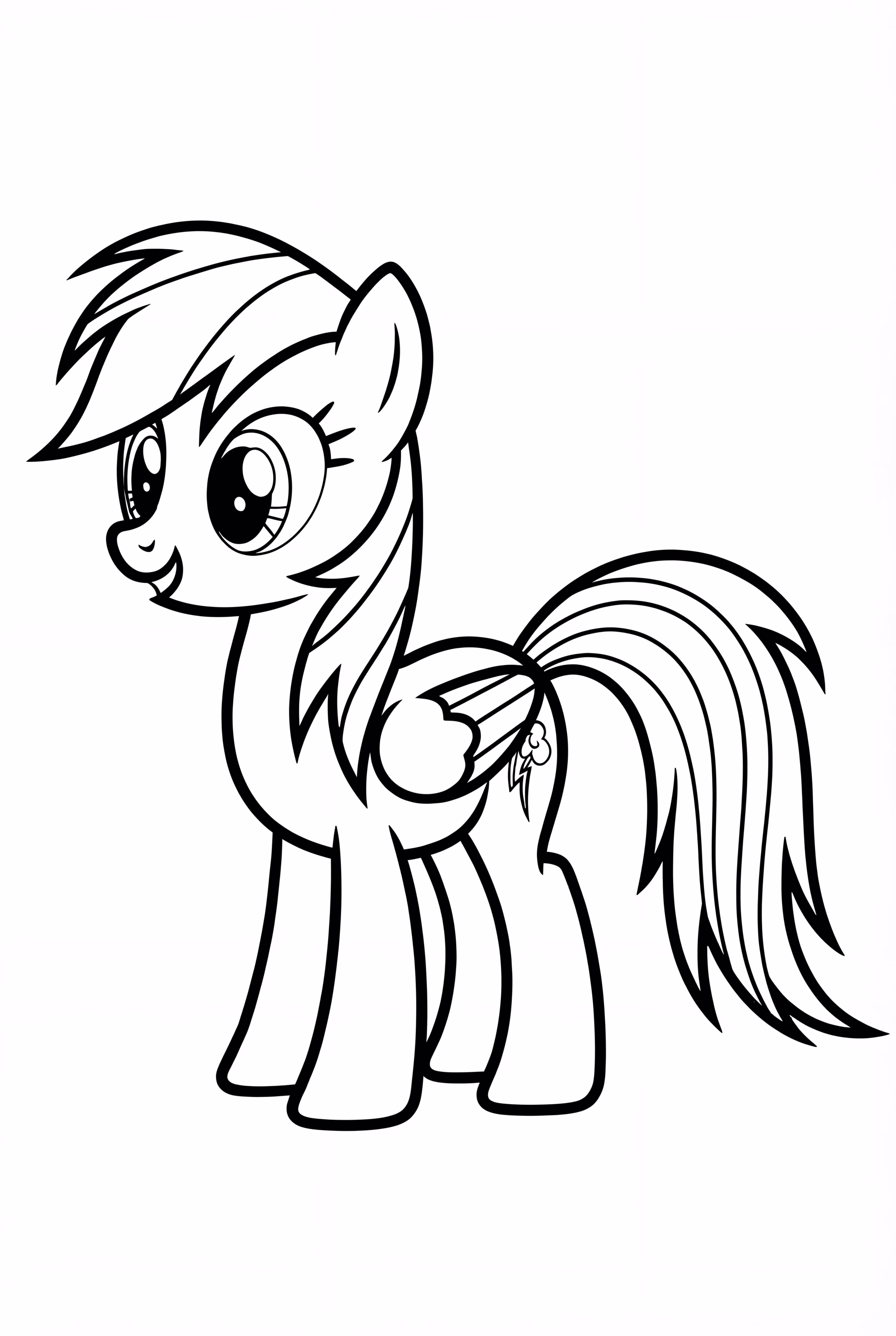 A Simple Rainbow Dash Pose