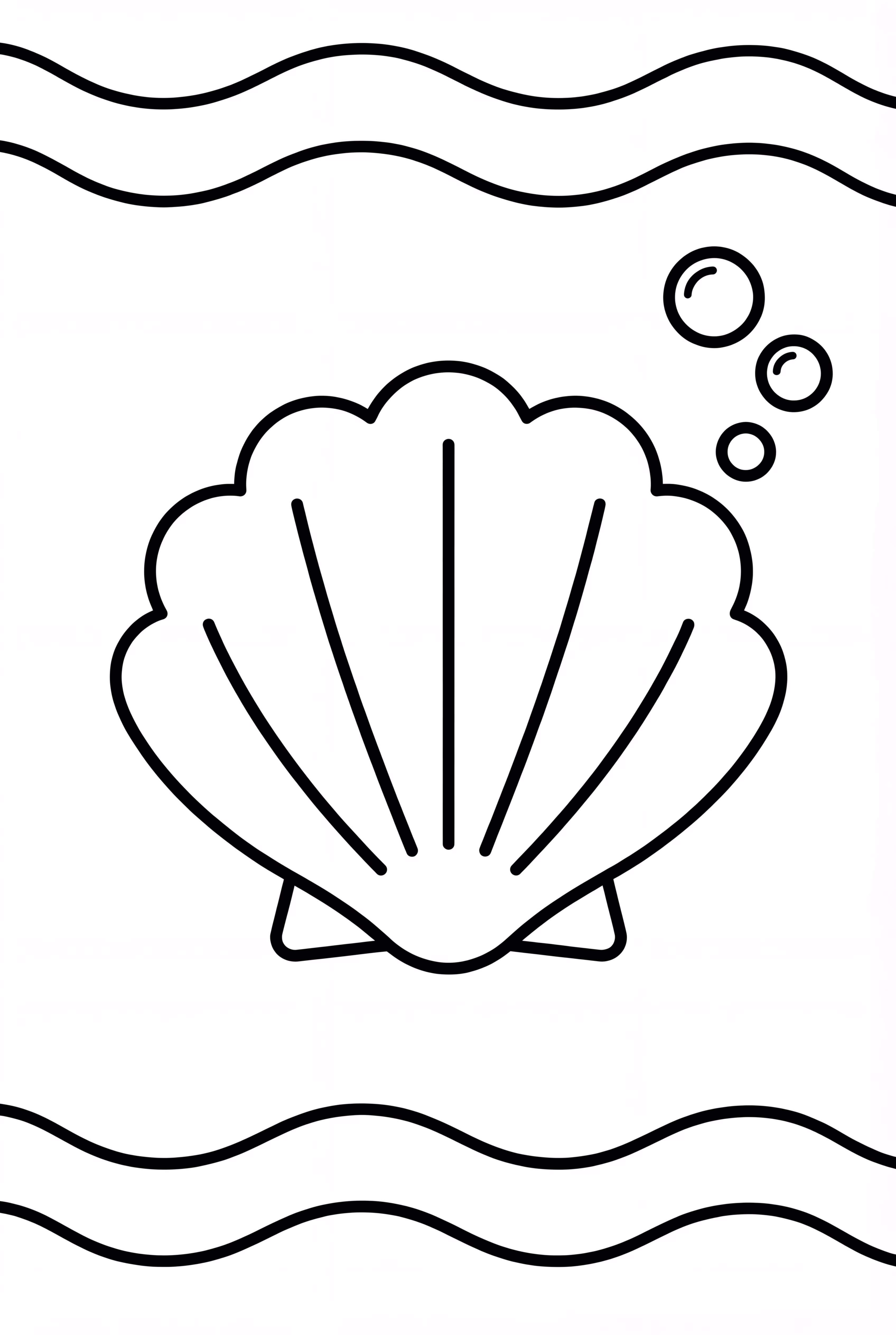 A Simple Seashell Under The Sea