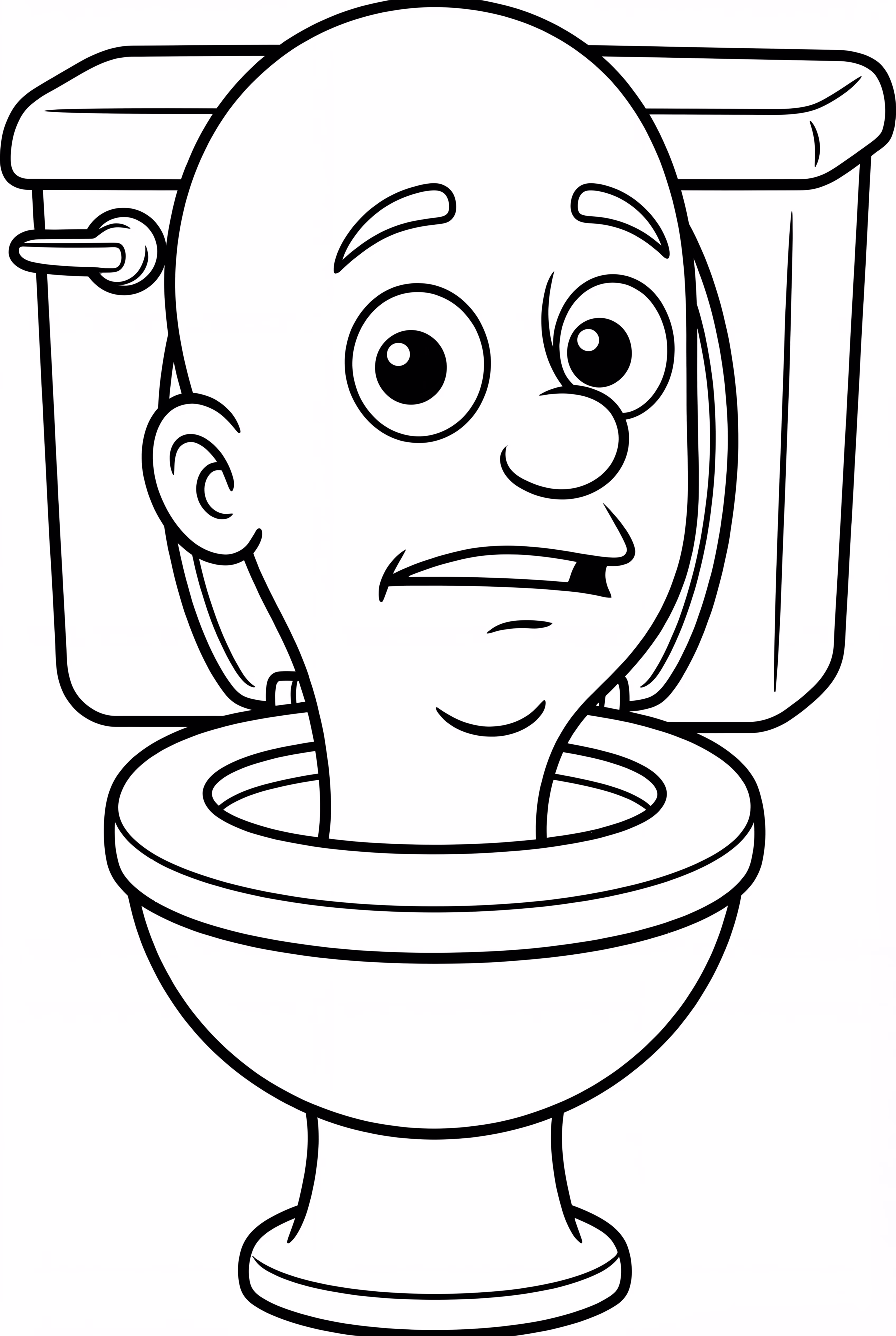 Un simple WC Skibidi qui dépasse