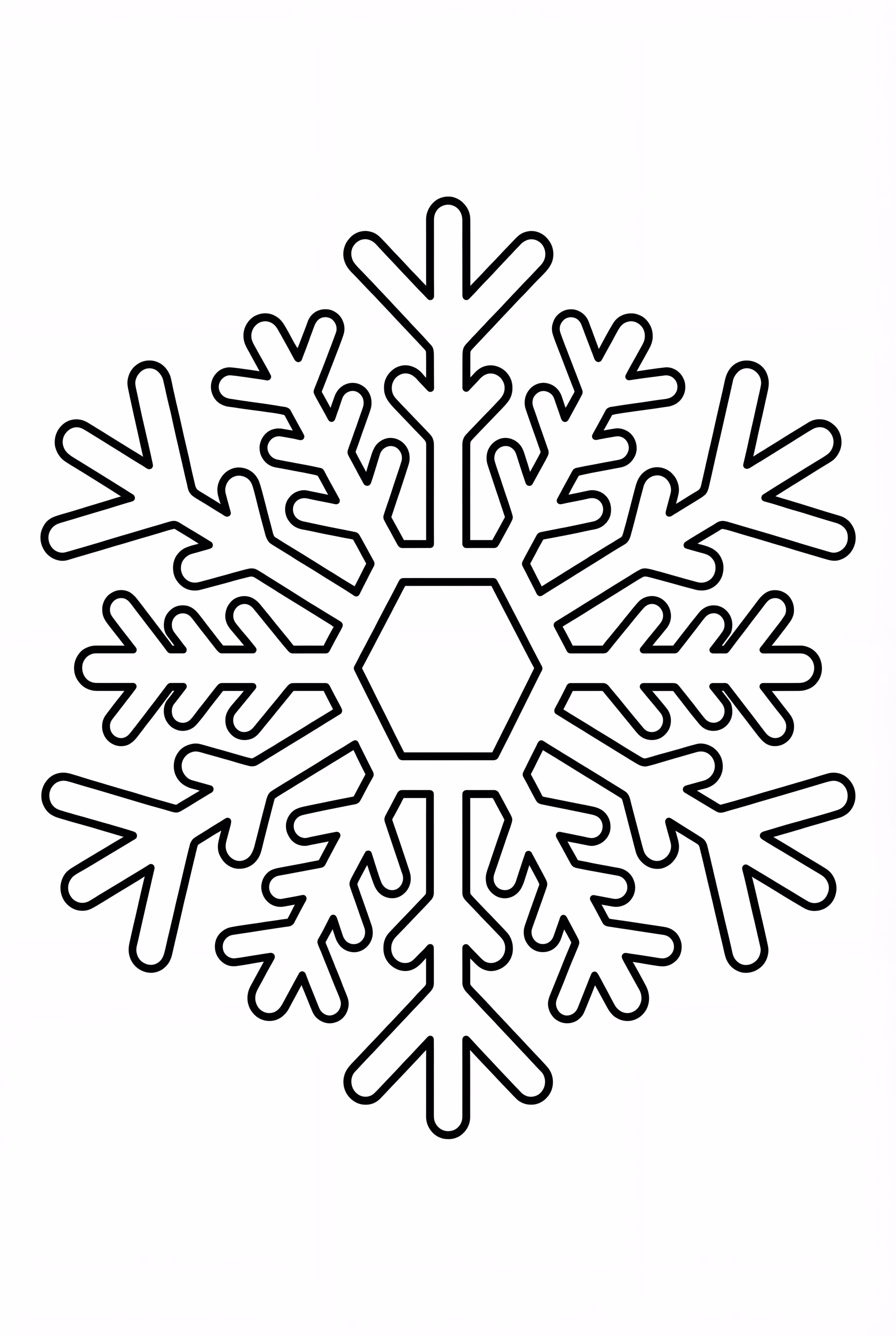 A Simple Snowflake Outline