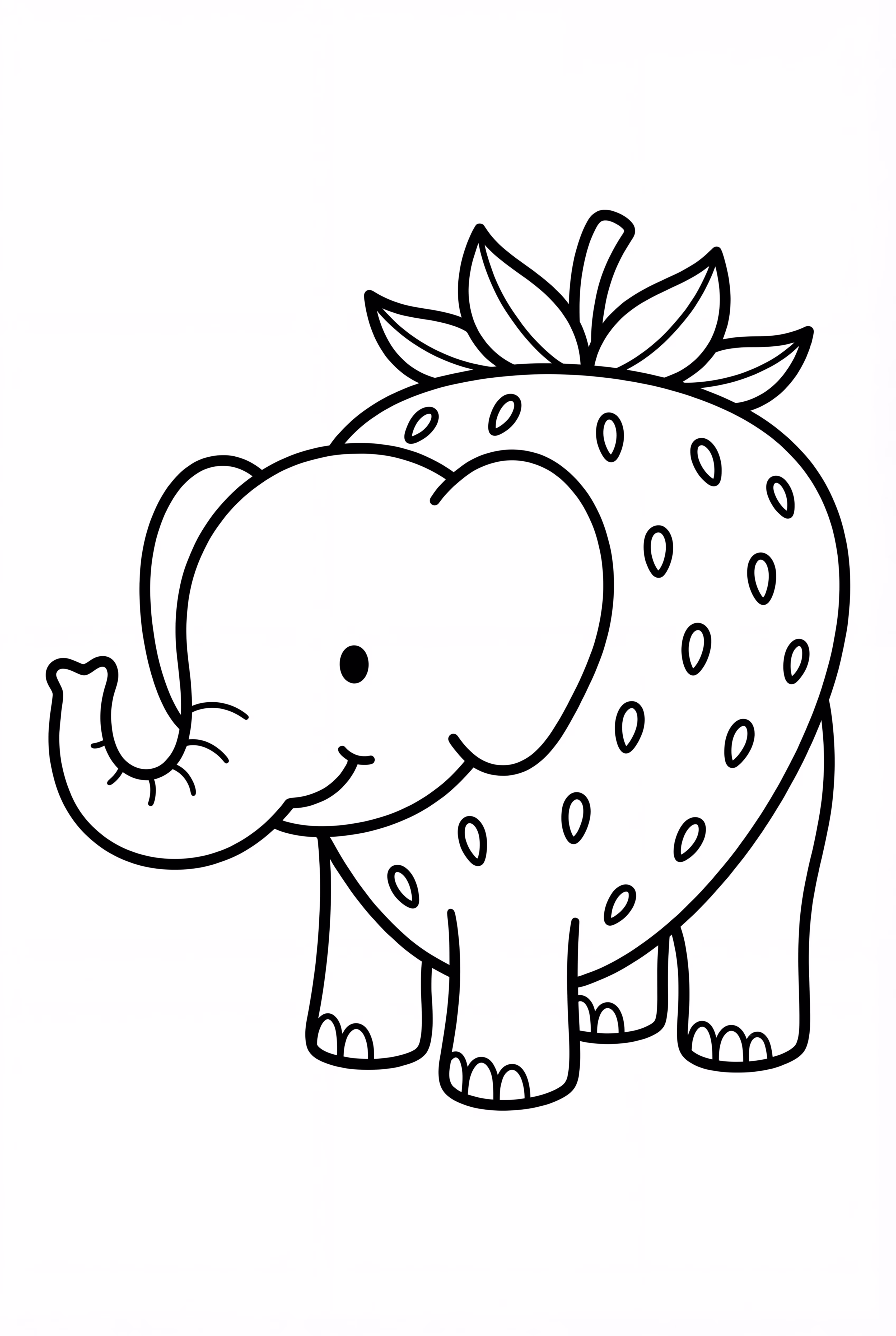 A Simple Strawberry Elephant