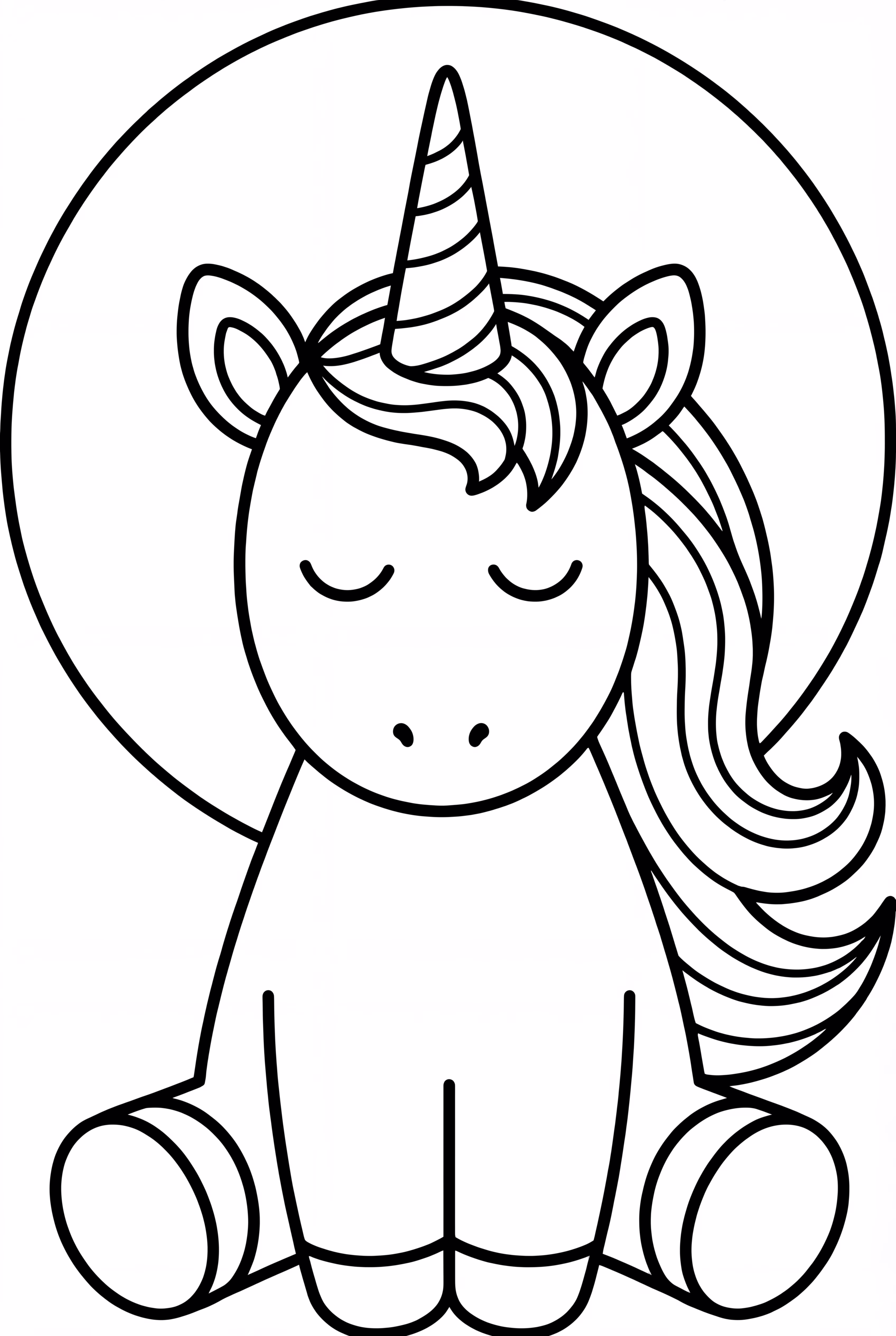 A Simple Unicorn Halloween Moon