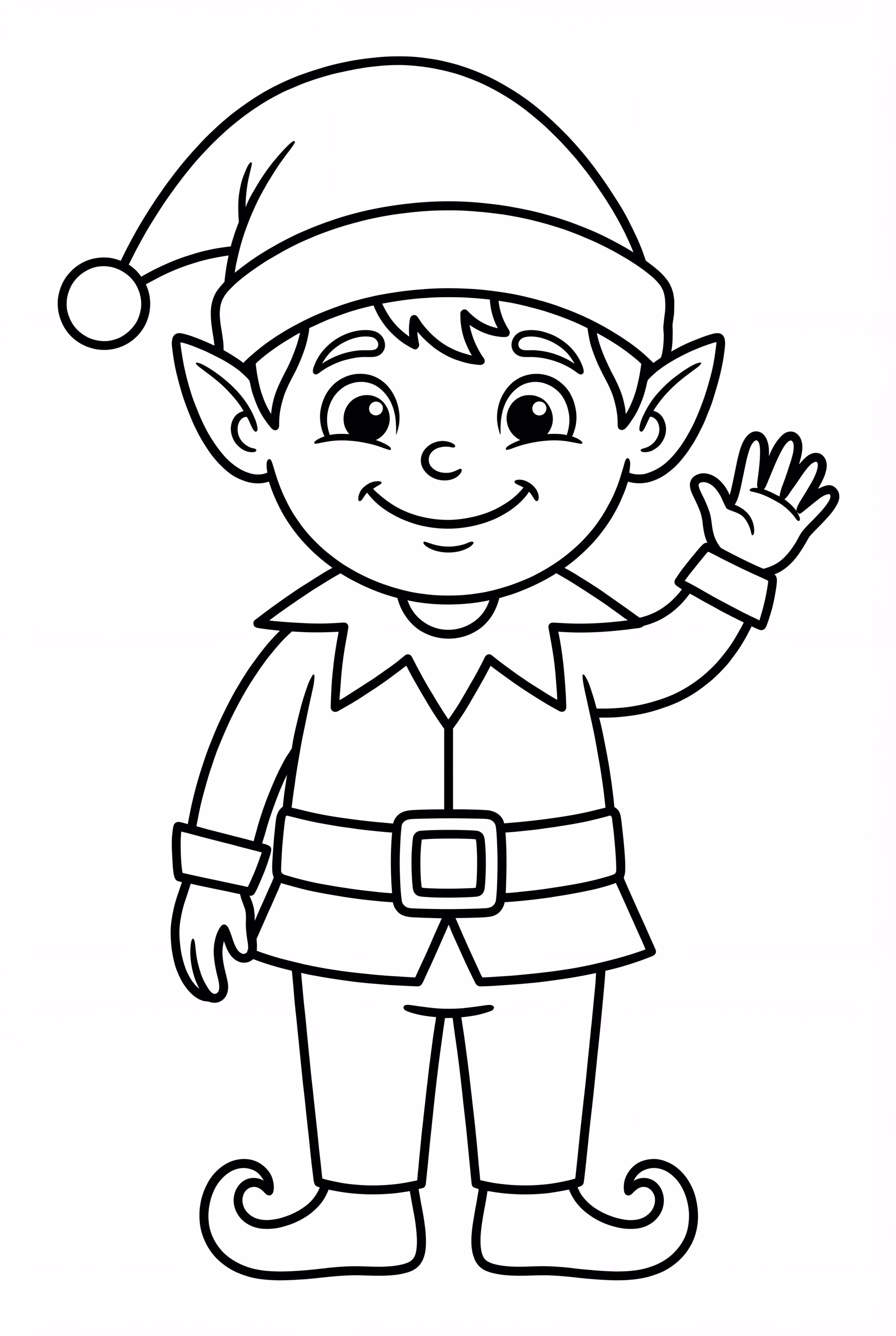 A Simple Waving Elf