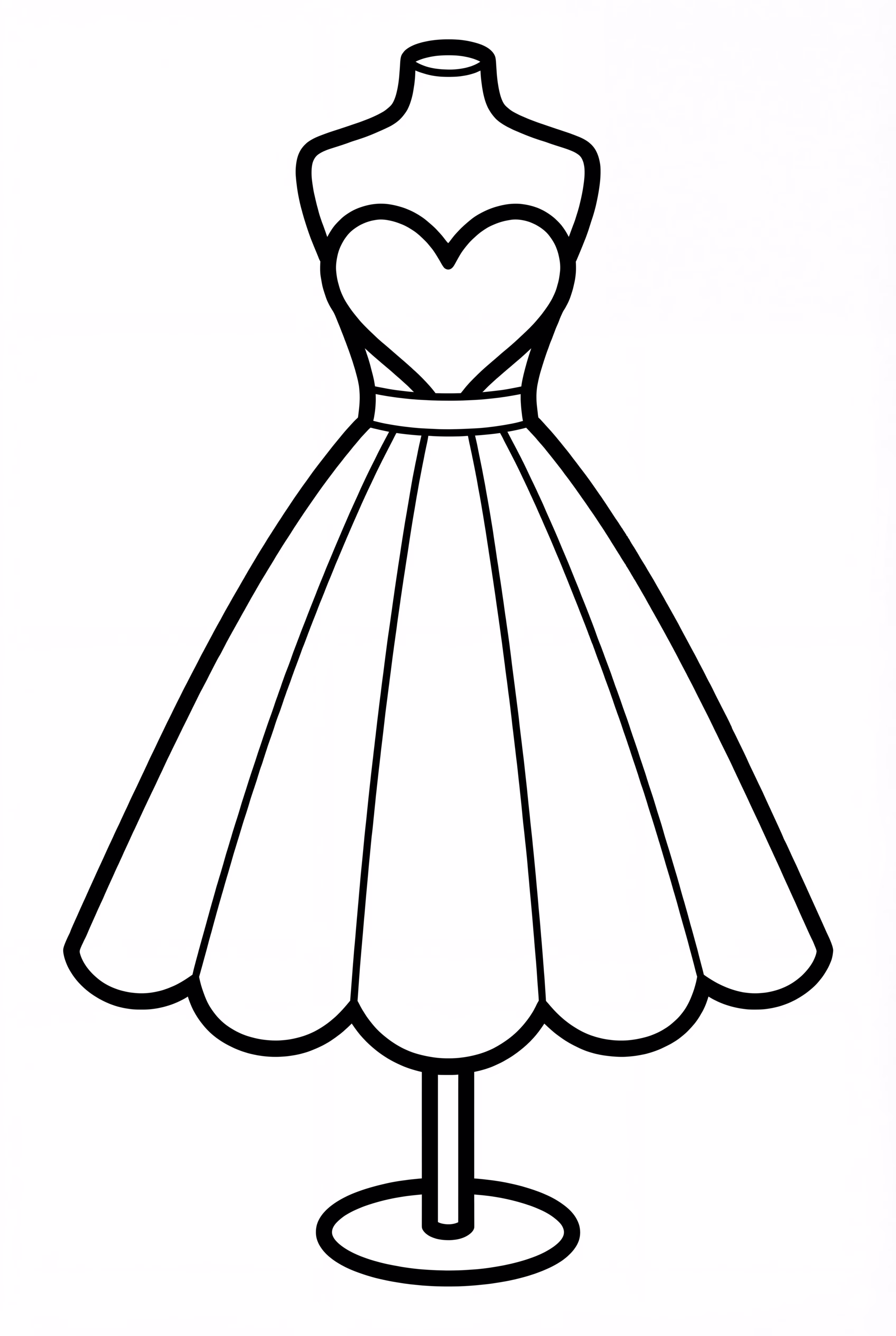 A Simple Wedding Dress On A Mannequin