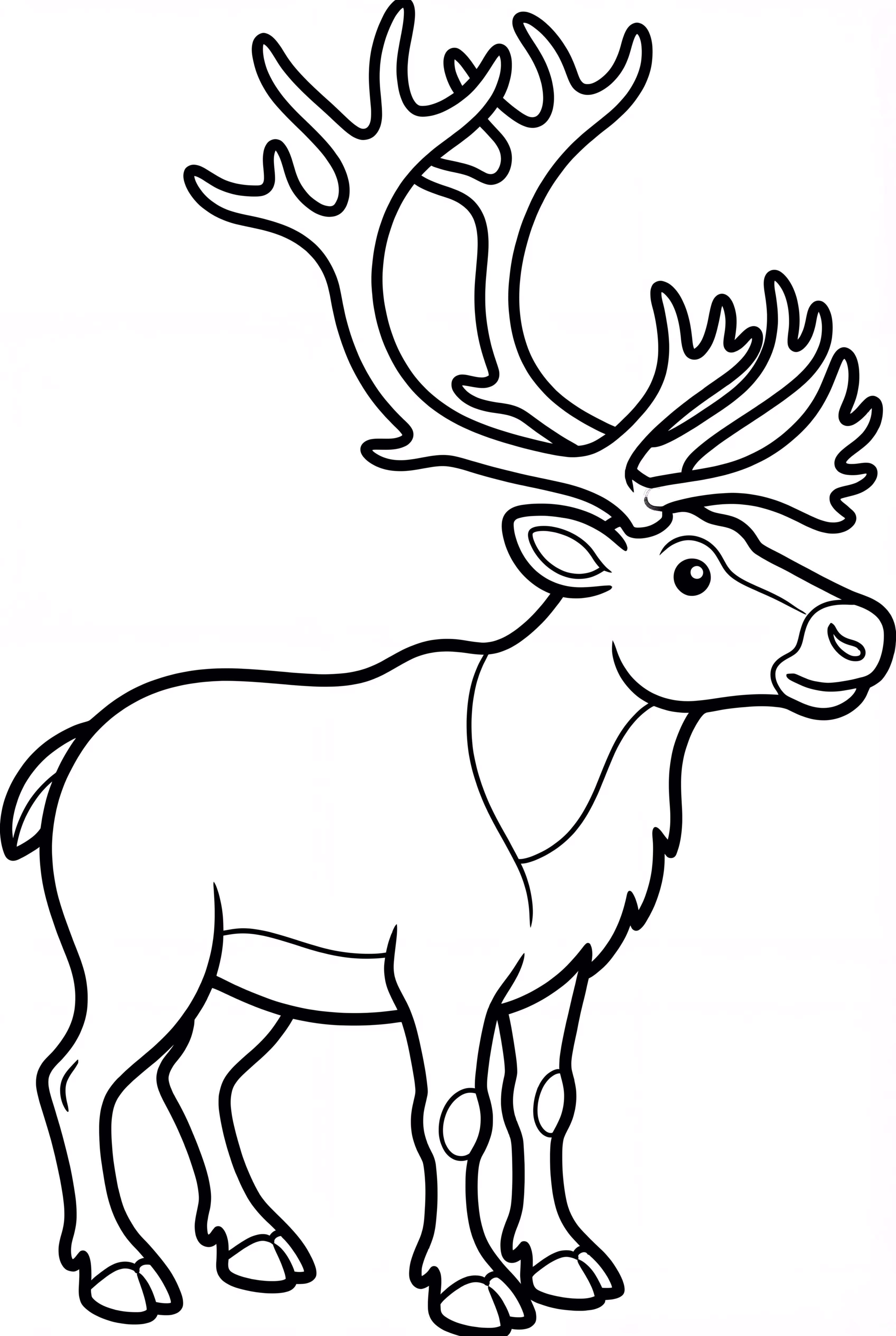 A Single Caribou from the Arctic Animals