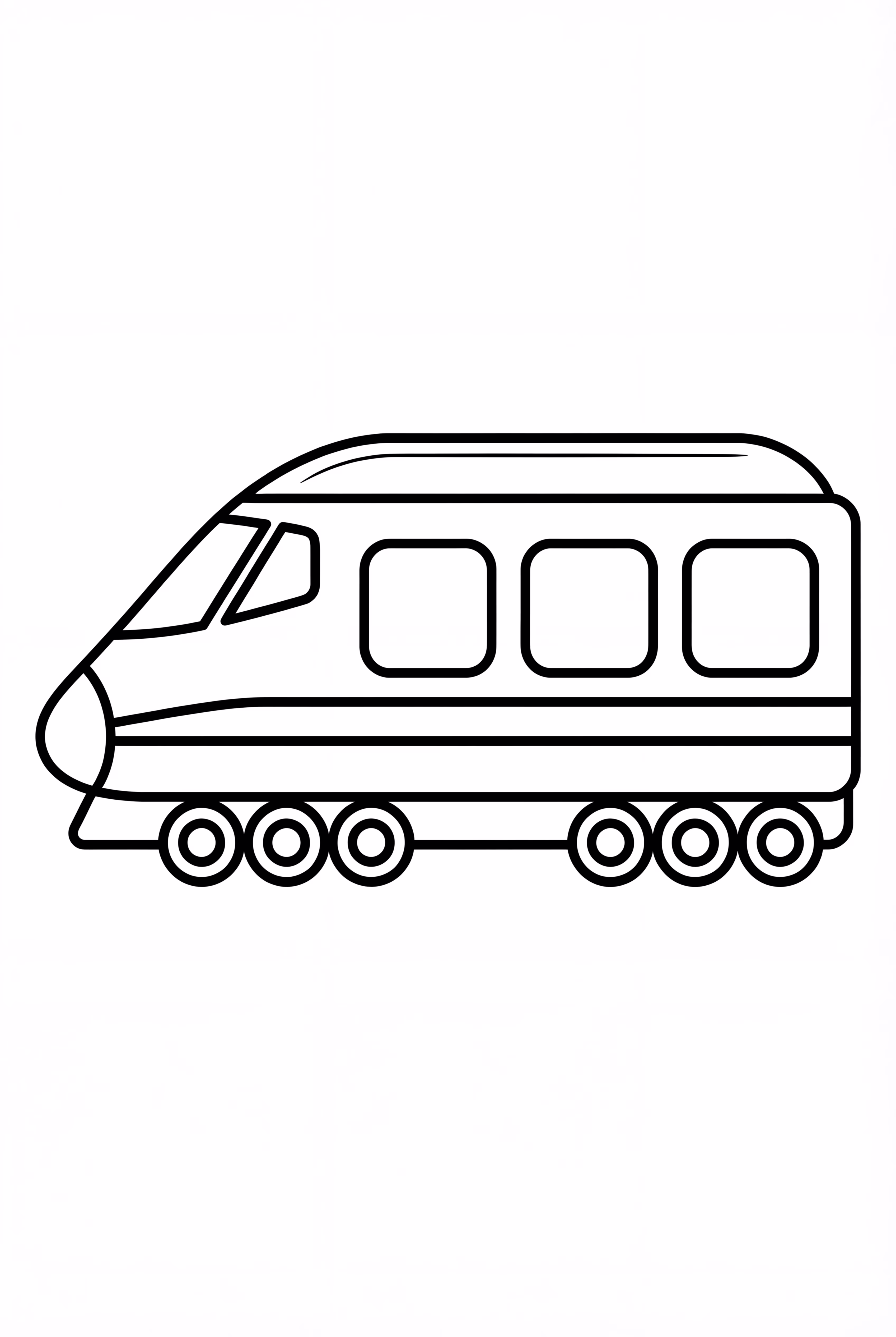 A Single High Speed Train Car