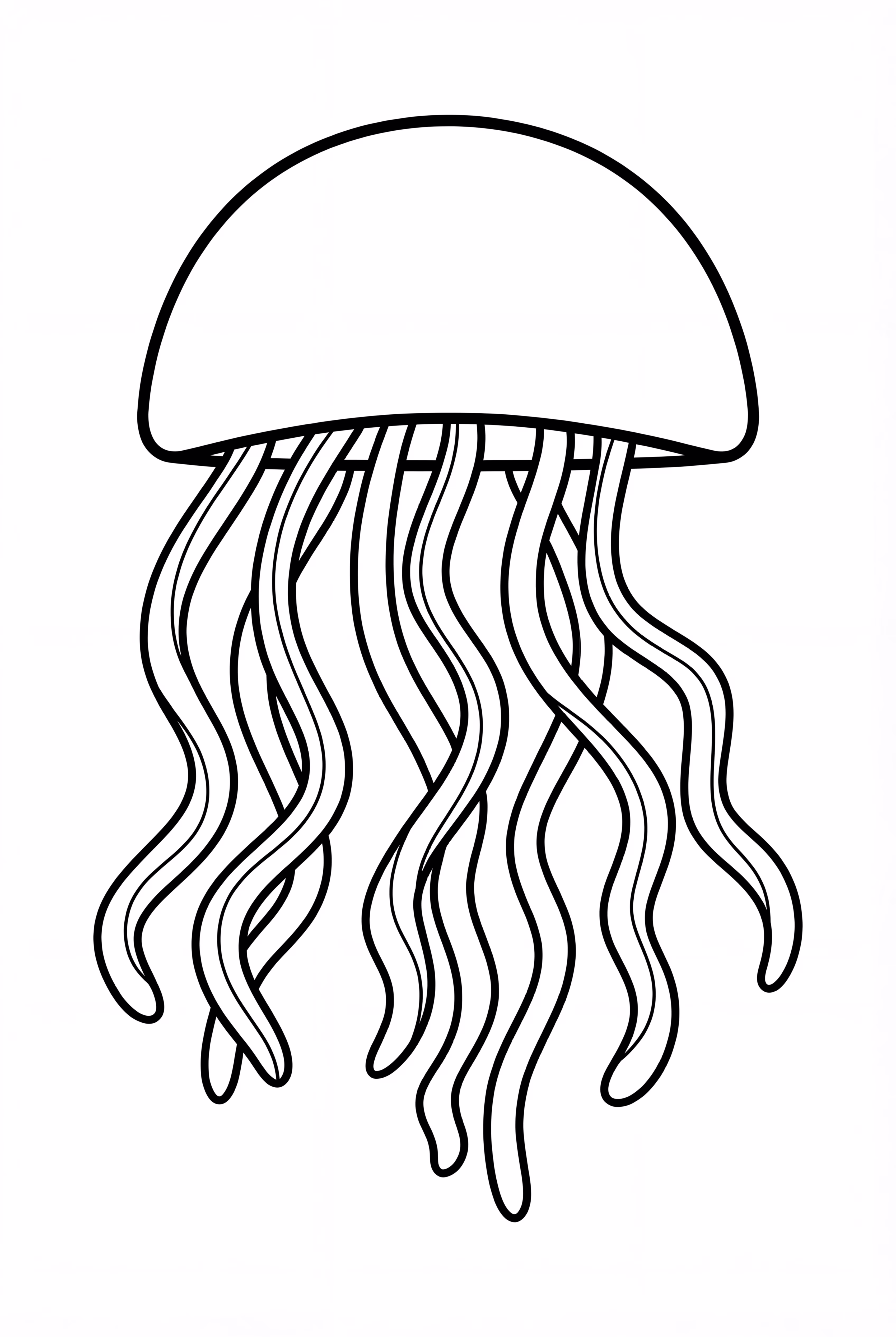 A Single Jellyfish in the Ocean